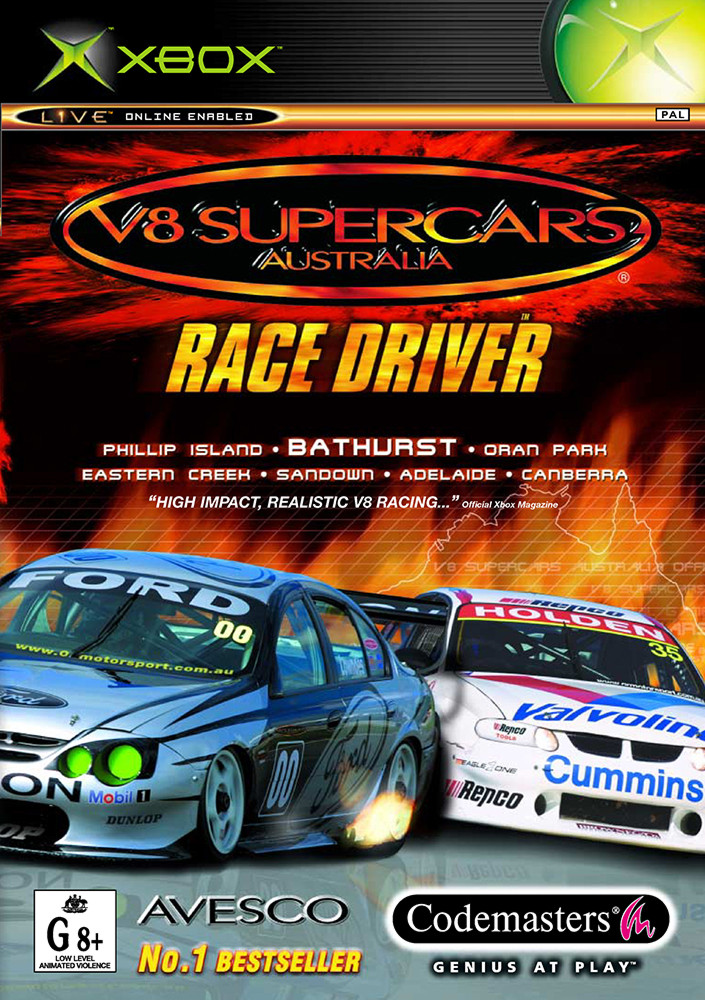 V8 Supercars Australia Race Driver - Xbox Original Games
