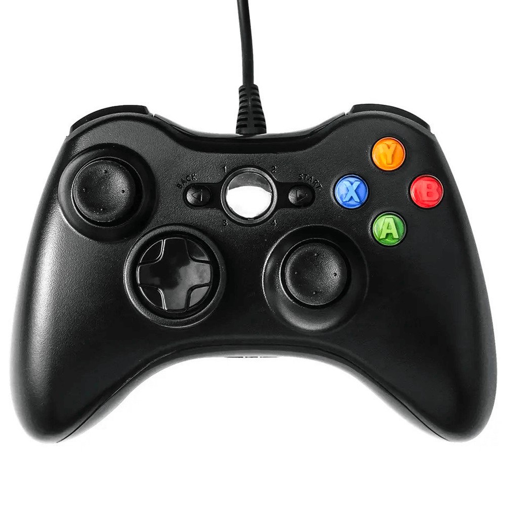 Nieuwe Wired Controller voor Xbox 360 - Zwart | levelseven