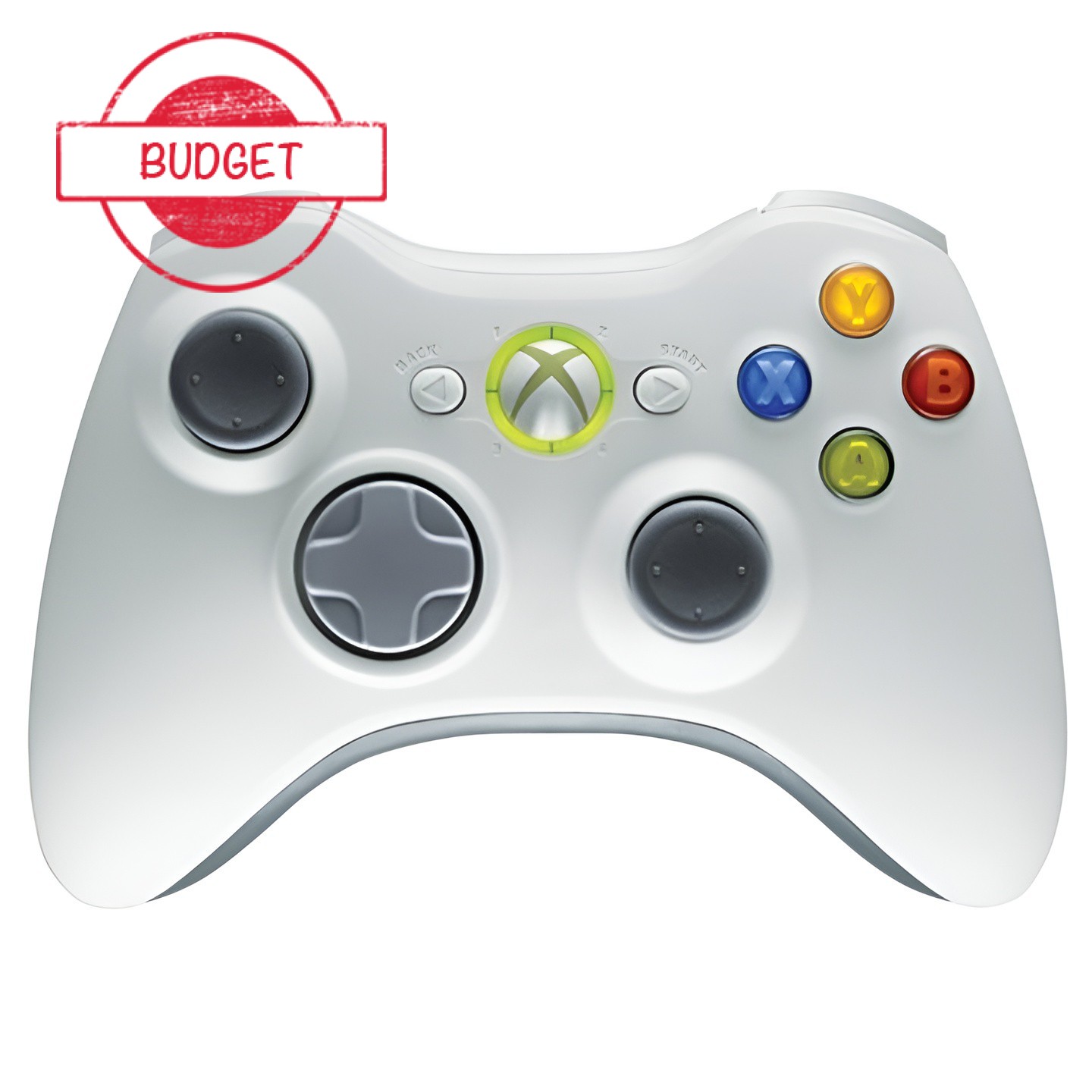Microsoft Xbox 360 Controller - Wit - Budget Kopen | Xbox 360 Hardware
