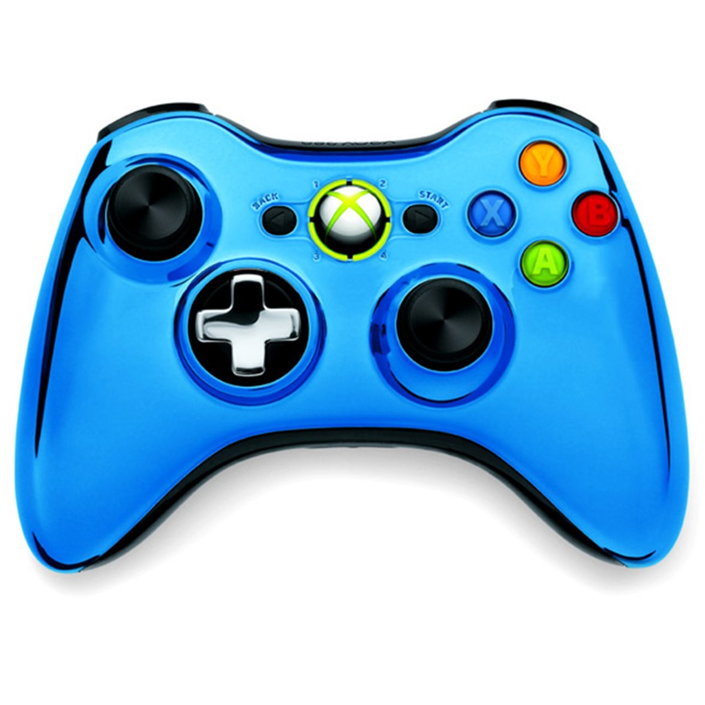 Microsoft Xbox 360 Controller - Chrome Blue - Xbox 360 Hardware