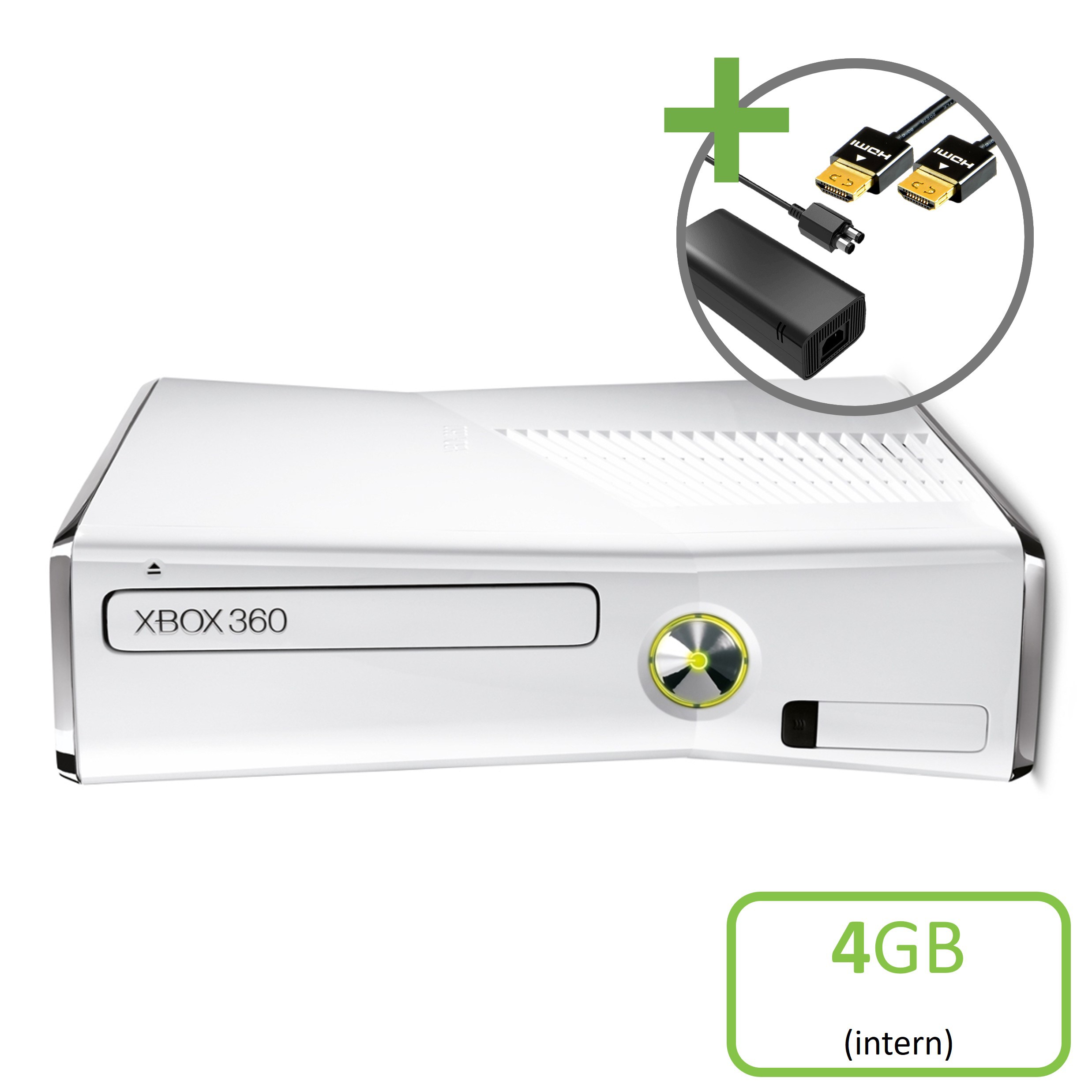 Microsoft Xbox 360 Slim Console White (4GB) - Xbox 360 Hardware - 2