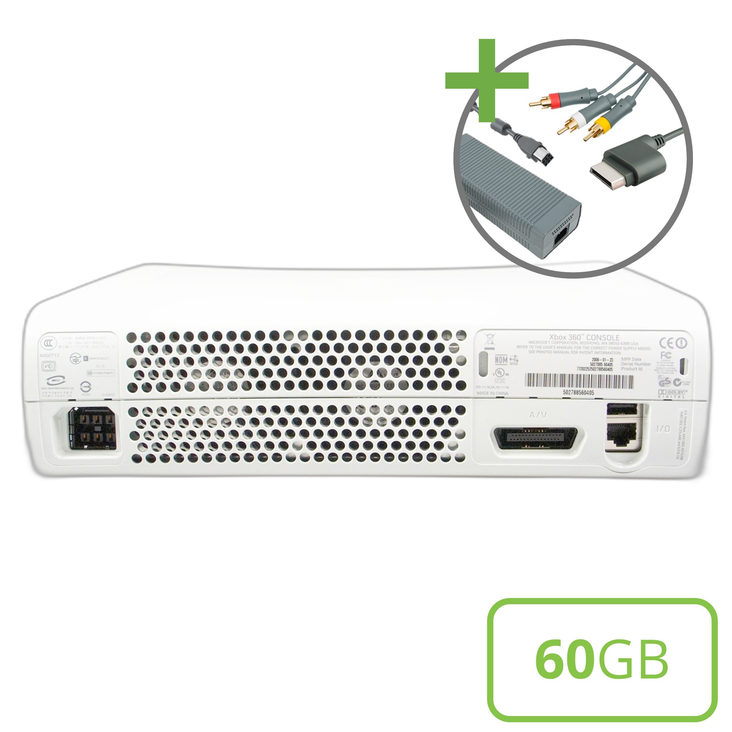 Microsoft Xbox 360 Premium Console (AV) - 60GB - Xbox 360 Hardware - 3