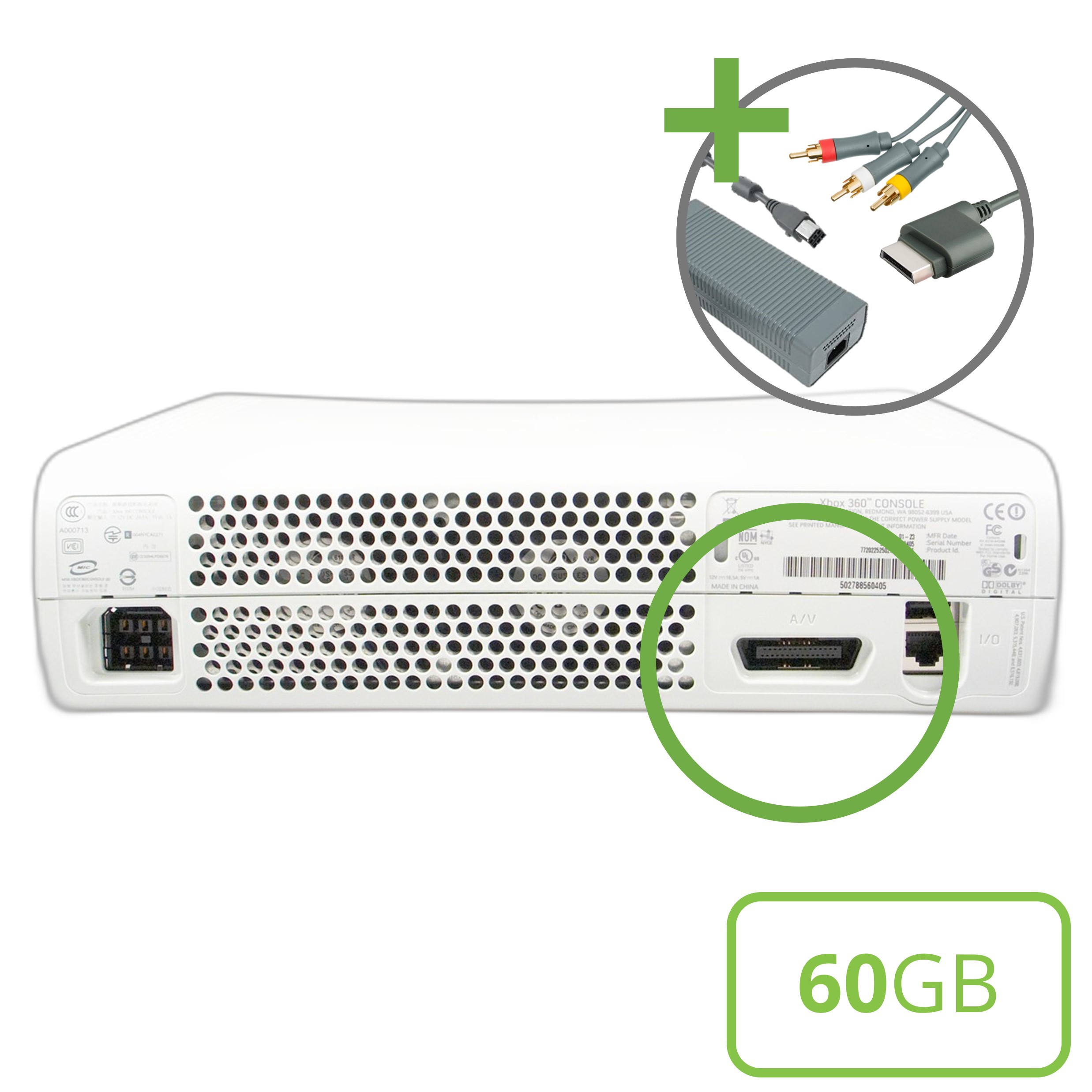 Microsoft Xbox 360 Premium Console (AV) - 60GB - Xbox 360 Hardware - 4