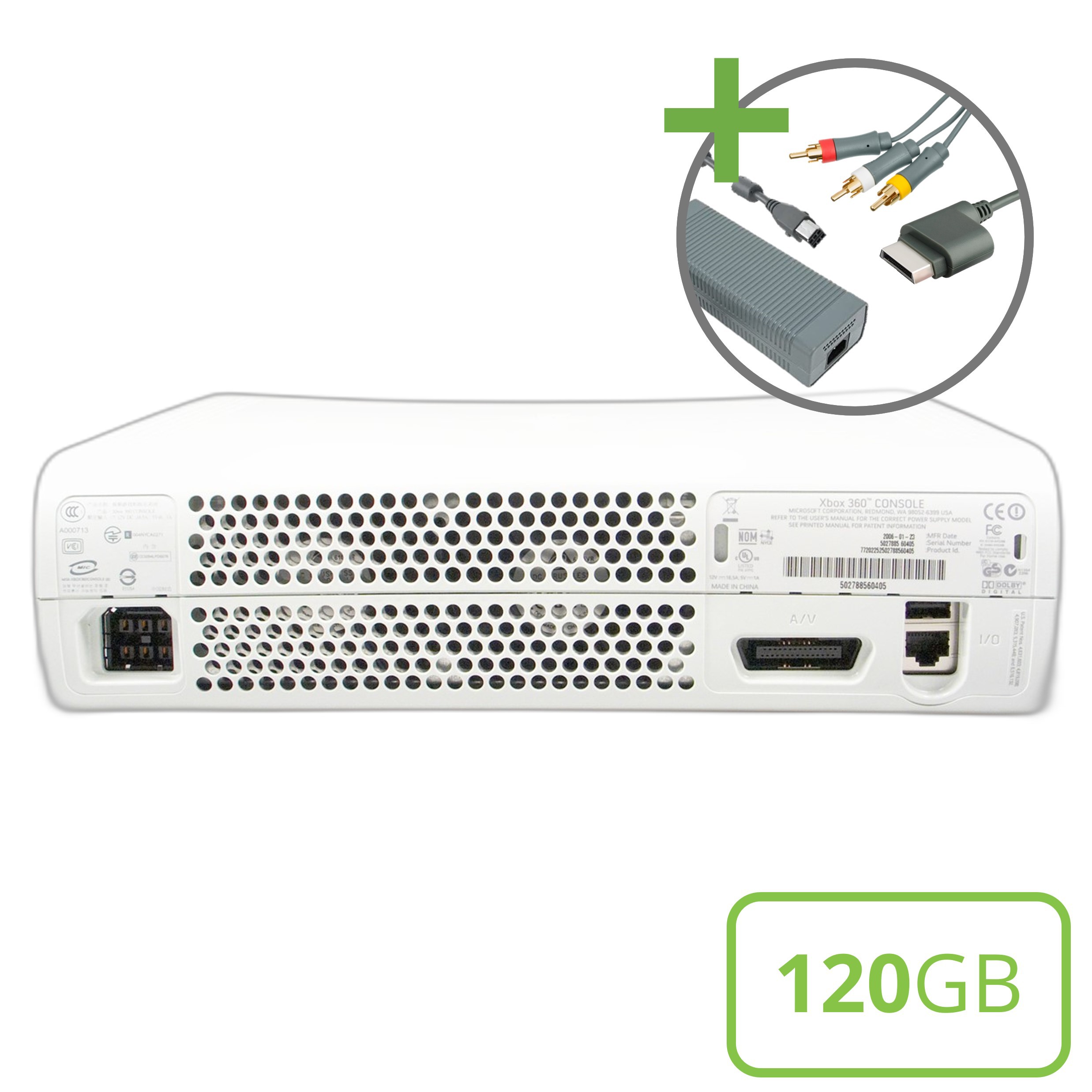 Microsoft Xbox 360 Premium Console (AV) - 120GB - Xbox 360 Hardware - 3
