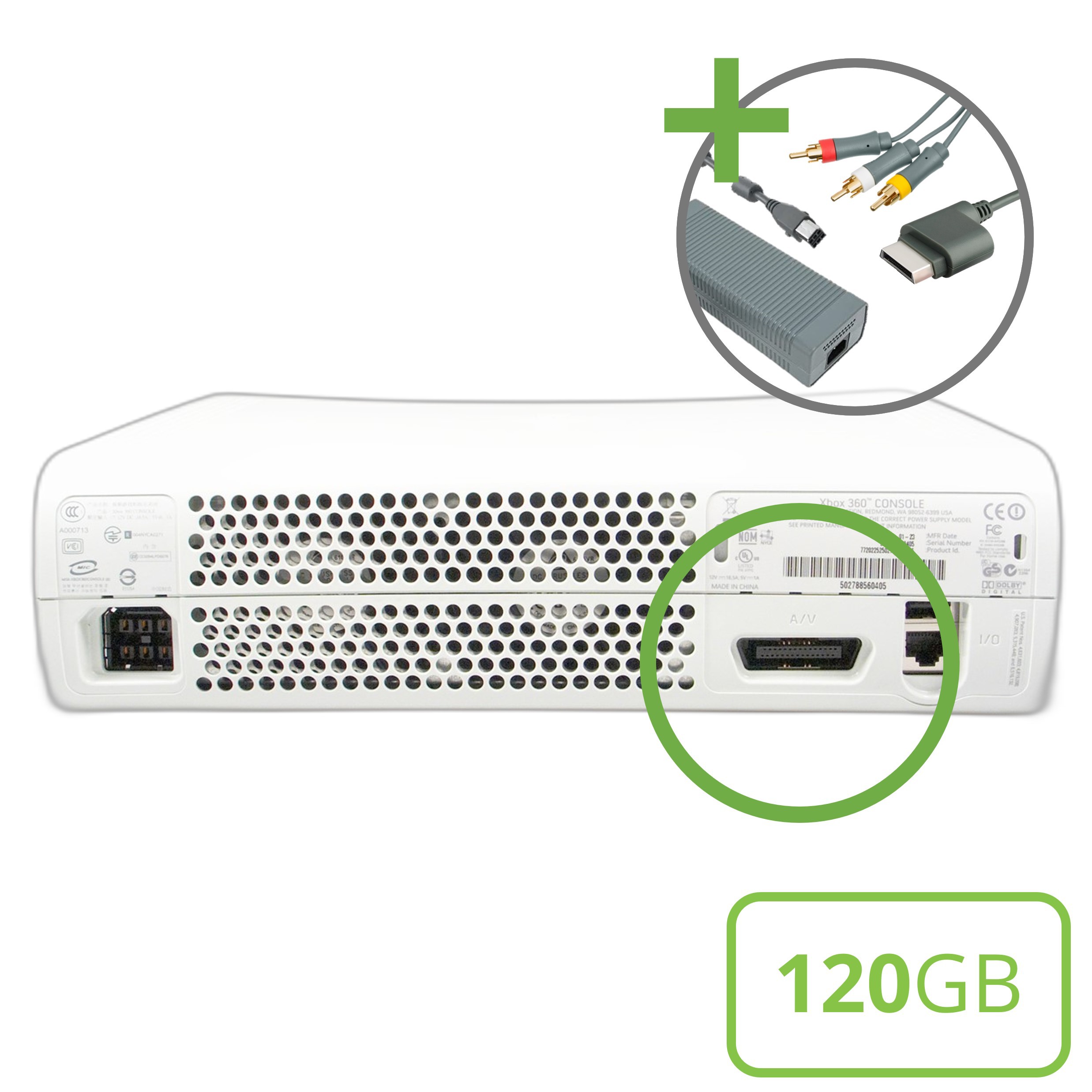 Microsoft Xbox 360 Premium Console (AV) - 120GB - Xbox 360 Hardware - 4
