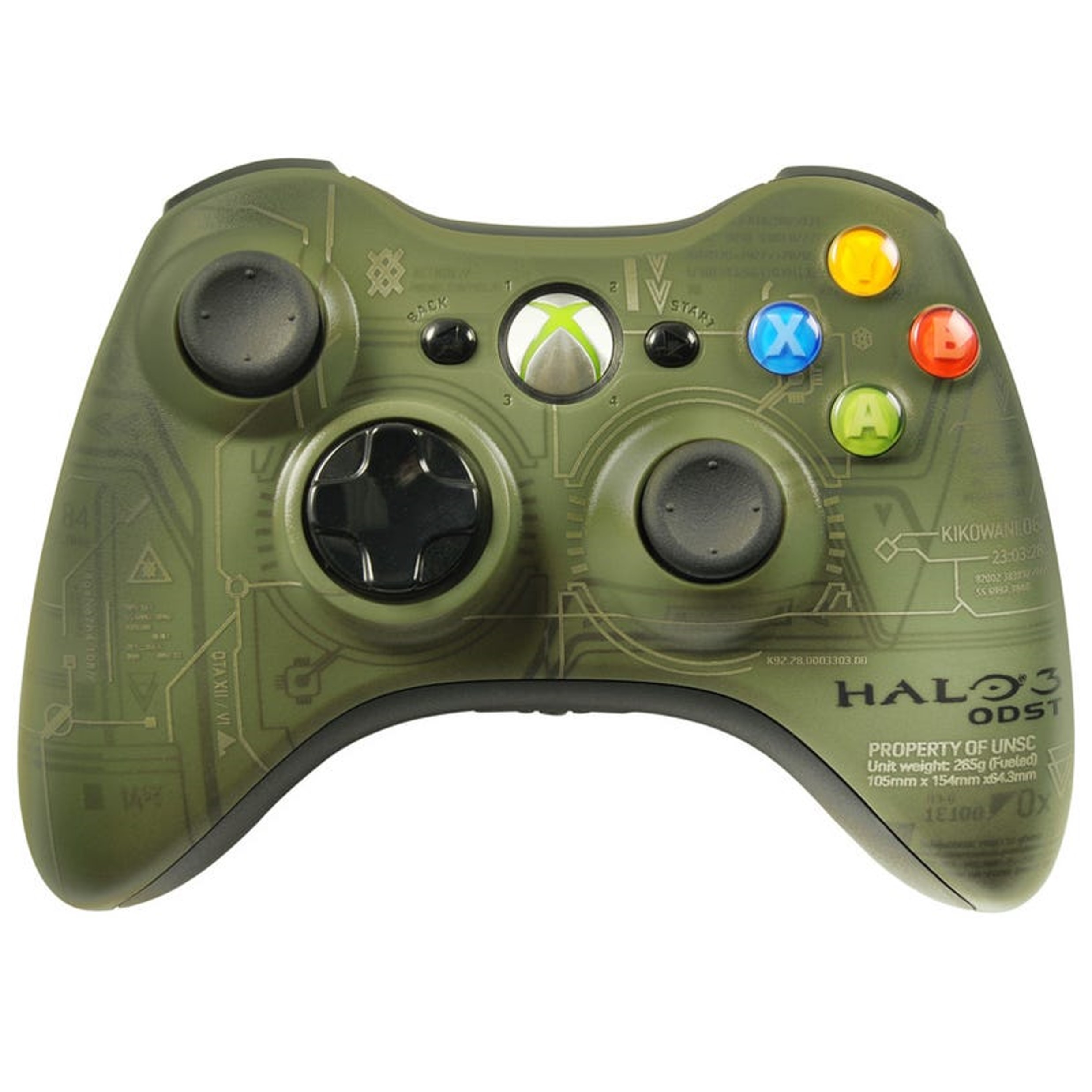 Microsoft Xbox 360 Controller - Halo 3 ODST Edition - Xbox 360 Hardware