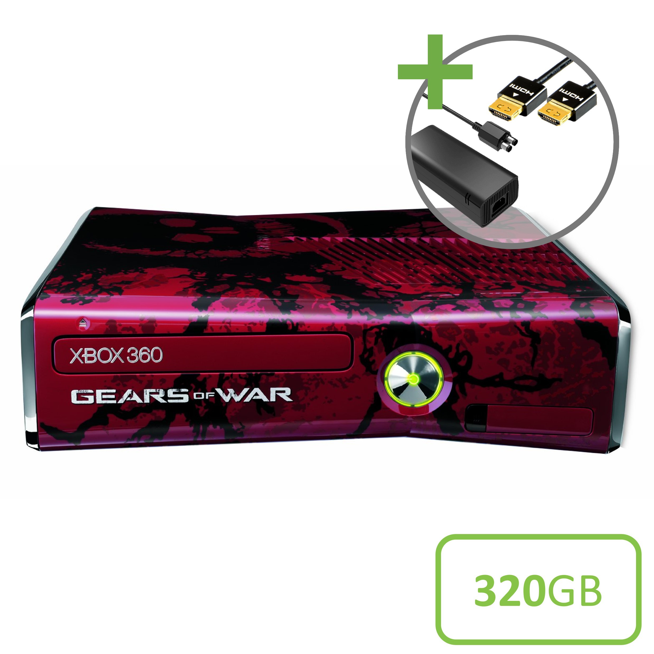 Microsoft Xbox 360 Slim Console (320GB) - Gears of War 3 Edition - Xbox 360 Hardware - 2