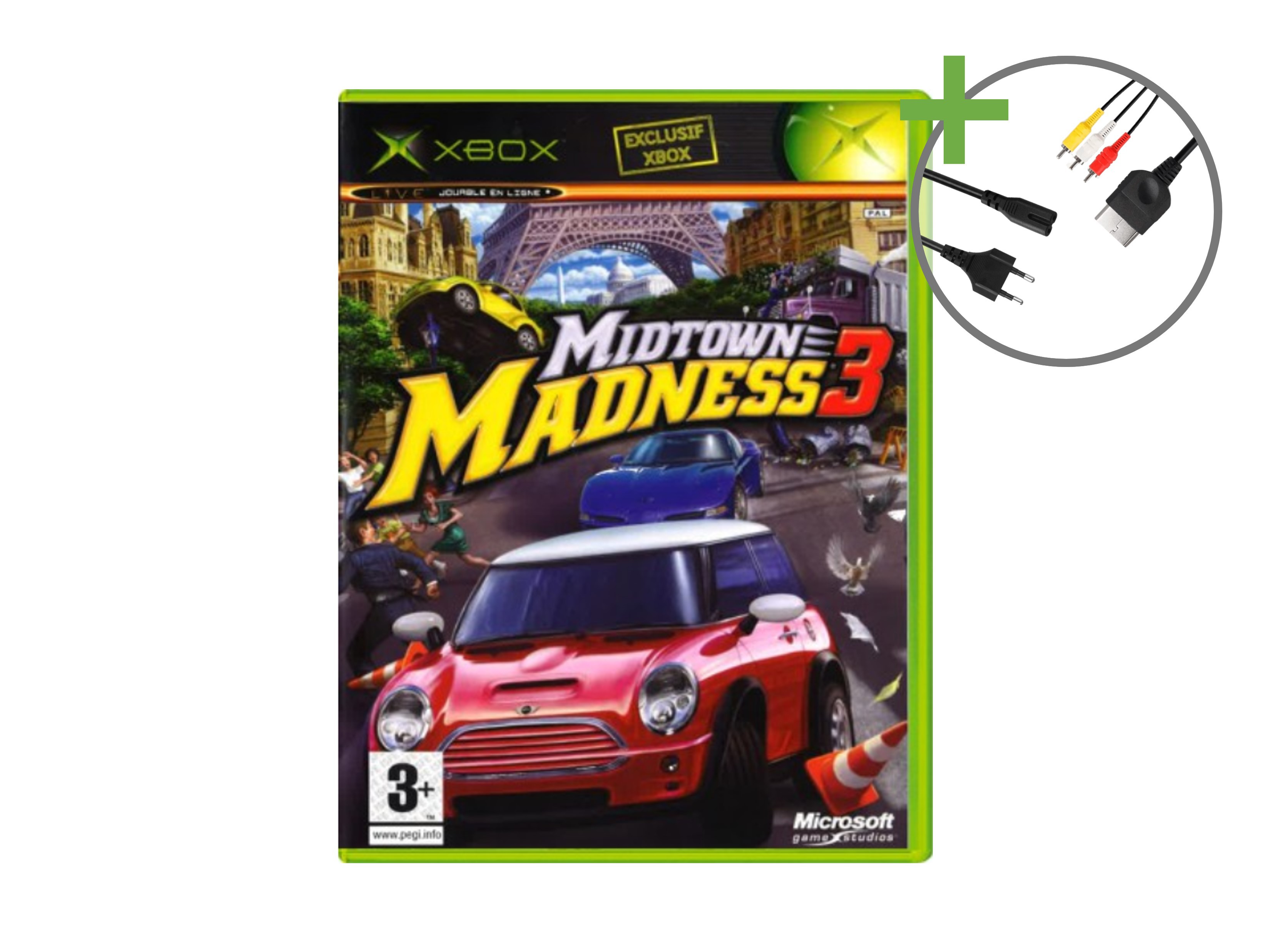 Microsoft Xbox Classic Starter Pack - Midtown Madness 3 Edition - Xbox Original Hardware - 4