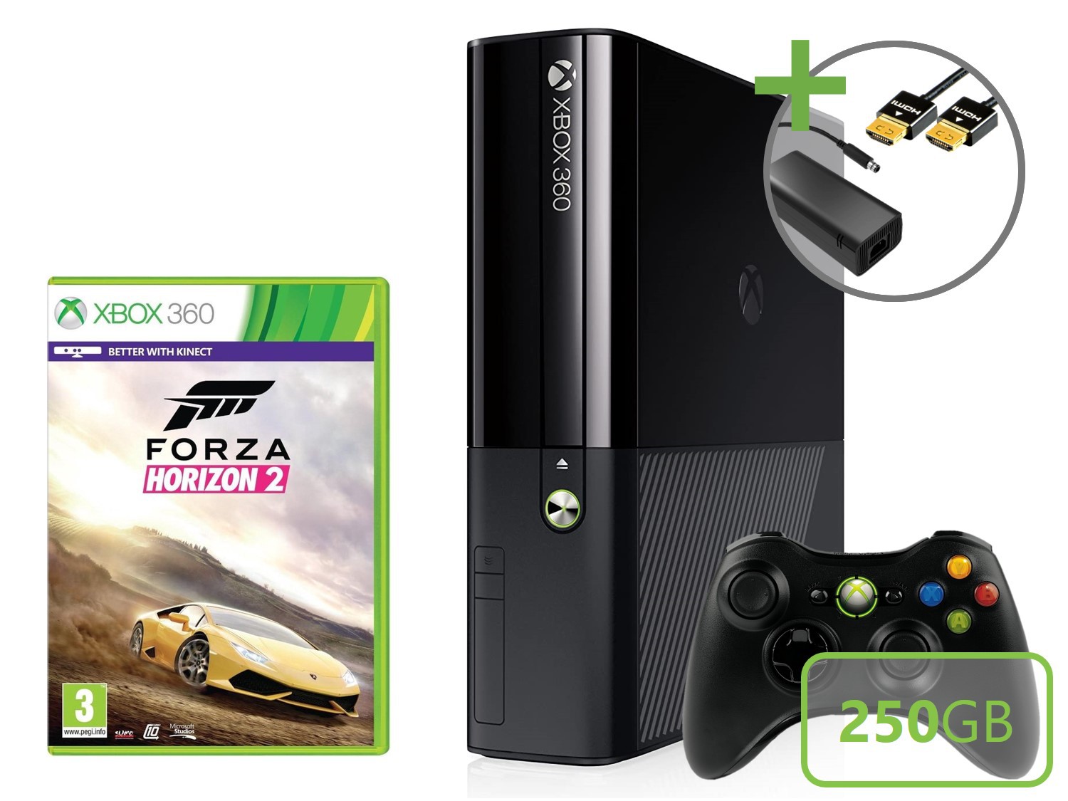 Microsoft Xbox 360 New Slim Starter Pack - Forza Horizon 2 Edition Kopen | Xbox 360 Hardware