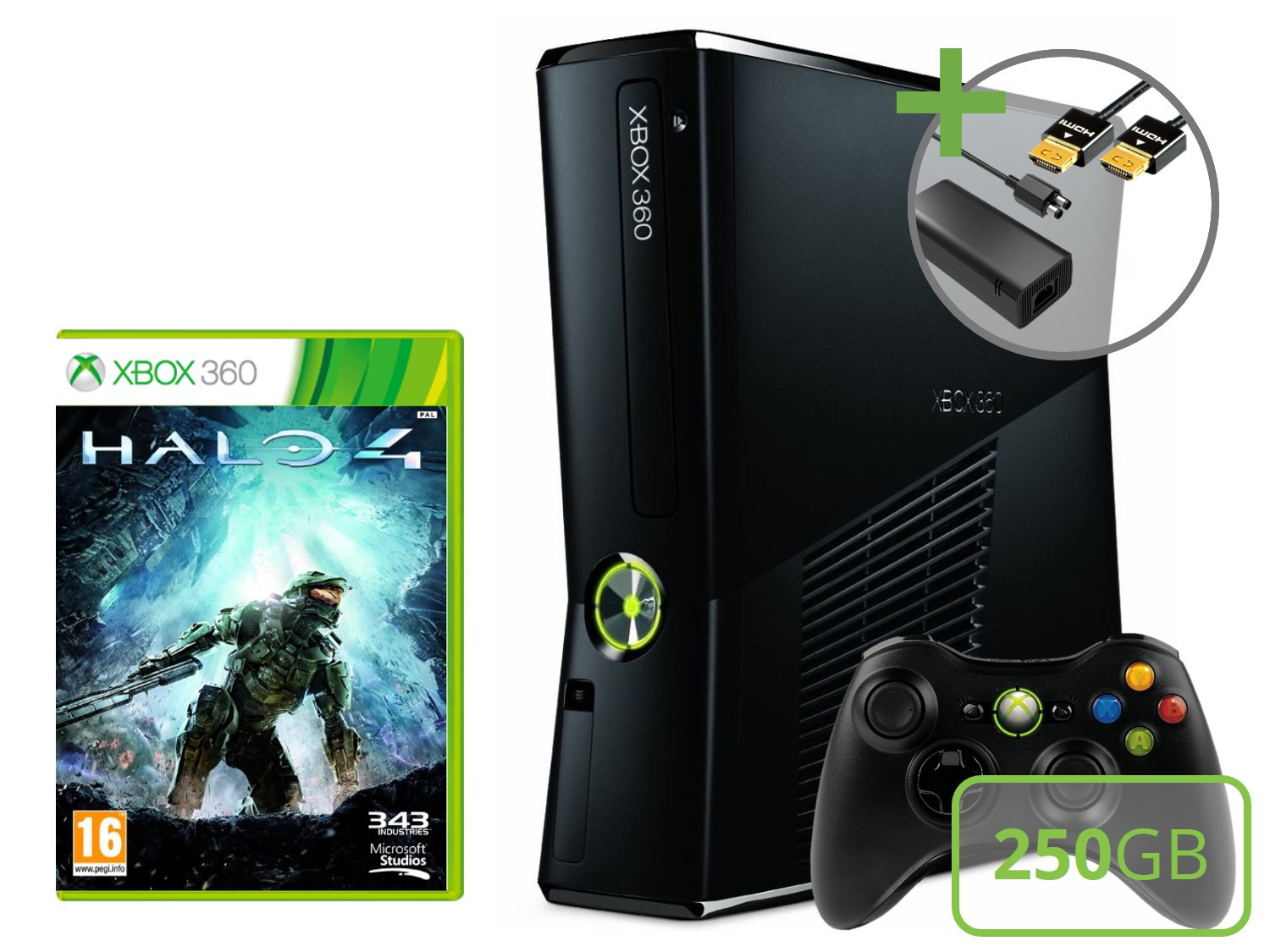 Microsoft Xbox 360 Slim Starter Pack - Halo 4 Edition Kopen | Xbox 360 Hardware