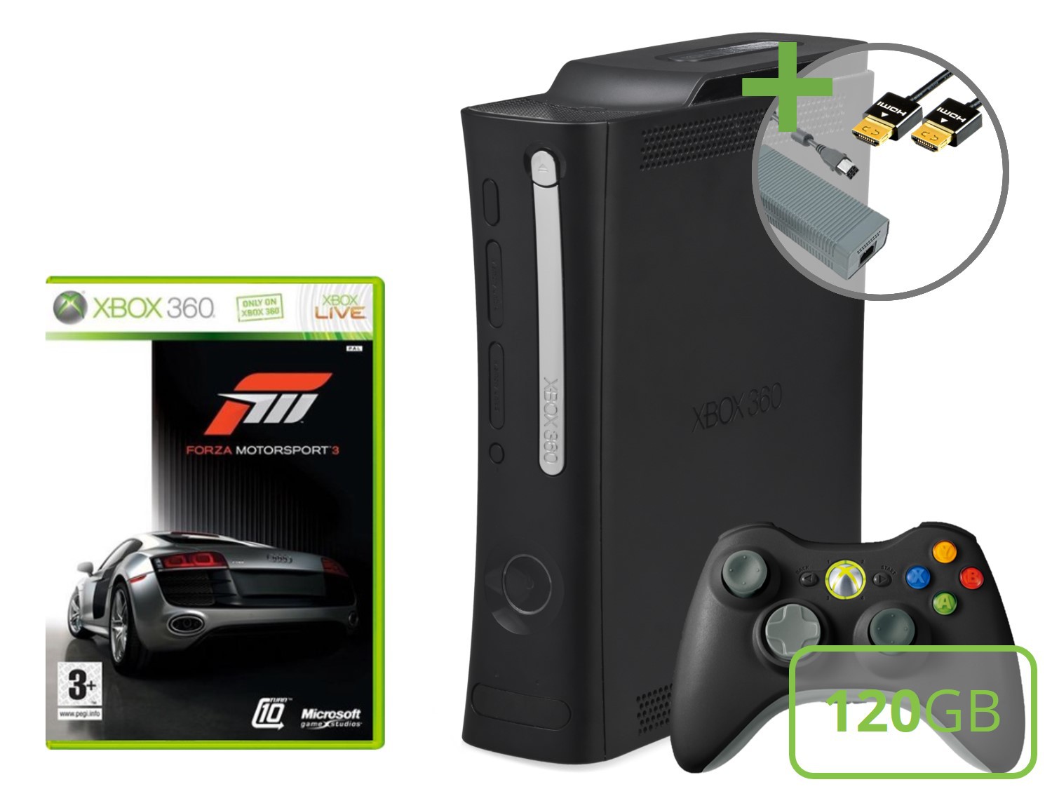 Microsoft Xbox 360 Elite Starter Pack - Forza Motorsport 3 Edition - Xbox 360 Hardware
