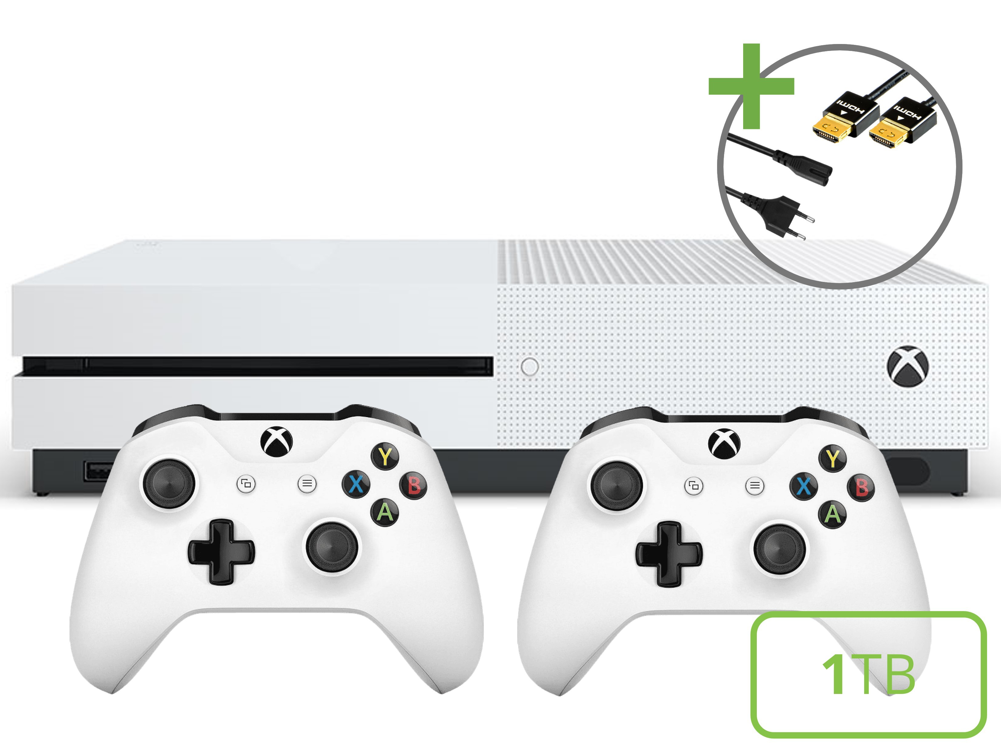 Microsoft Xbox One S Starter Pack - 1TB Two Controller Edition Kopen | Xbox One Hardware