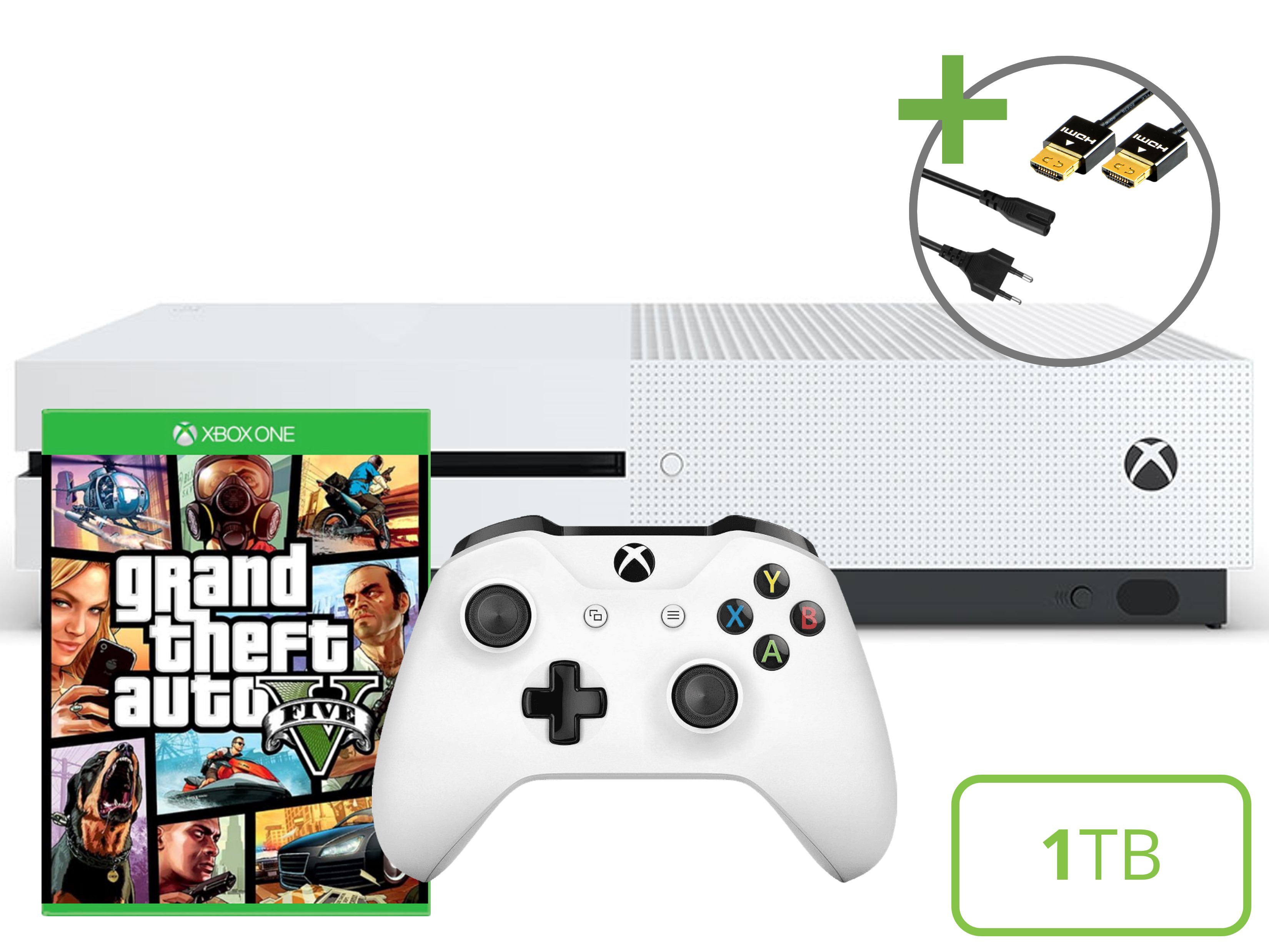 Microsoft Xbox One S Starter Pack - 1TB GTA V Edition Kopen | Xbox One Hardware