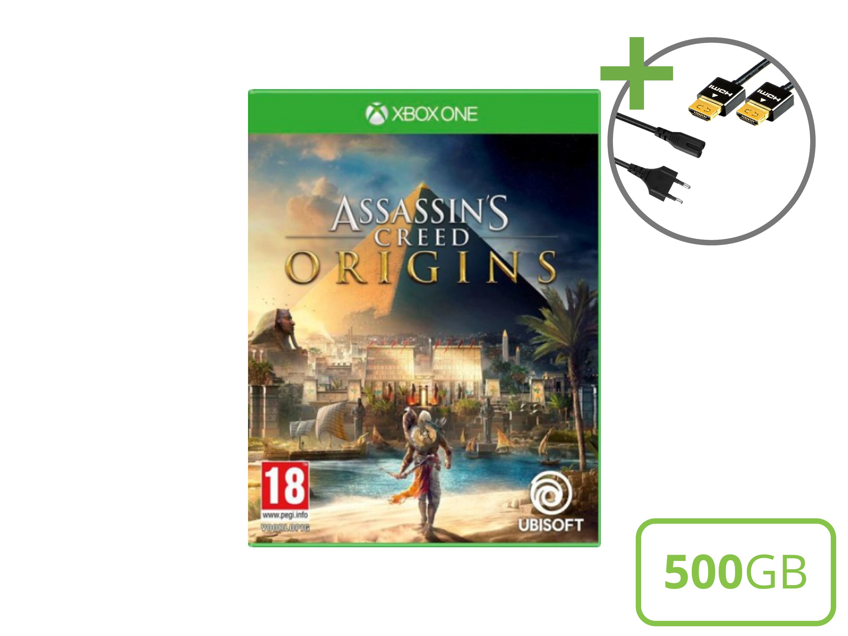 Microsoft Xbox One S Starter Pack - 500GB Assassin's Creed Origins Edition - Xbox One Hardware - 4