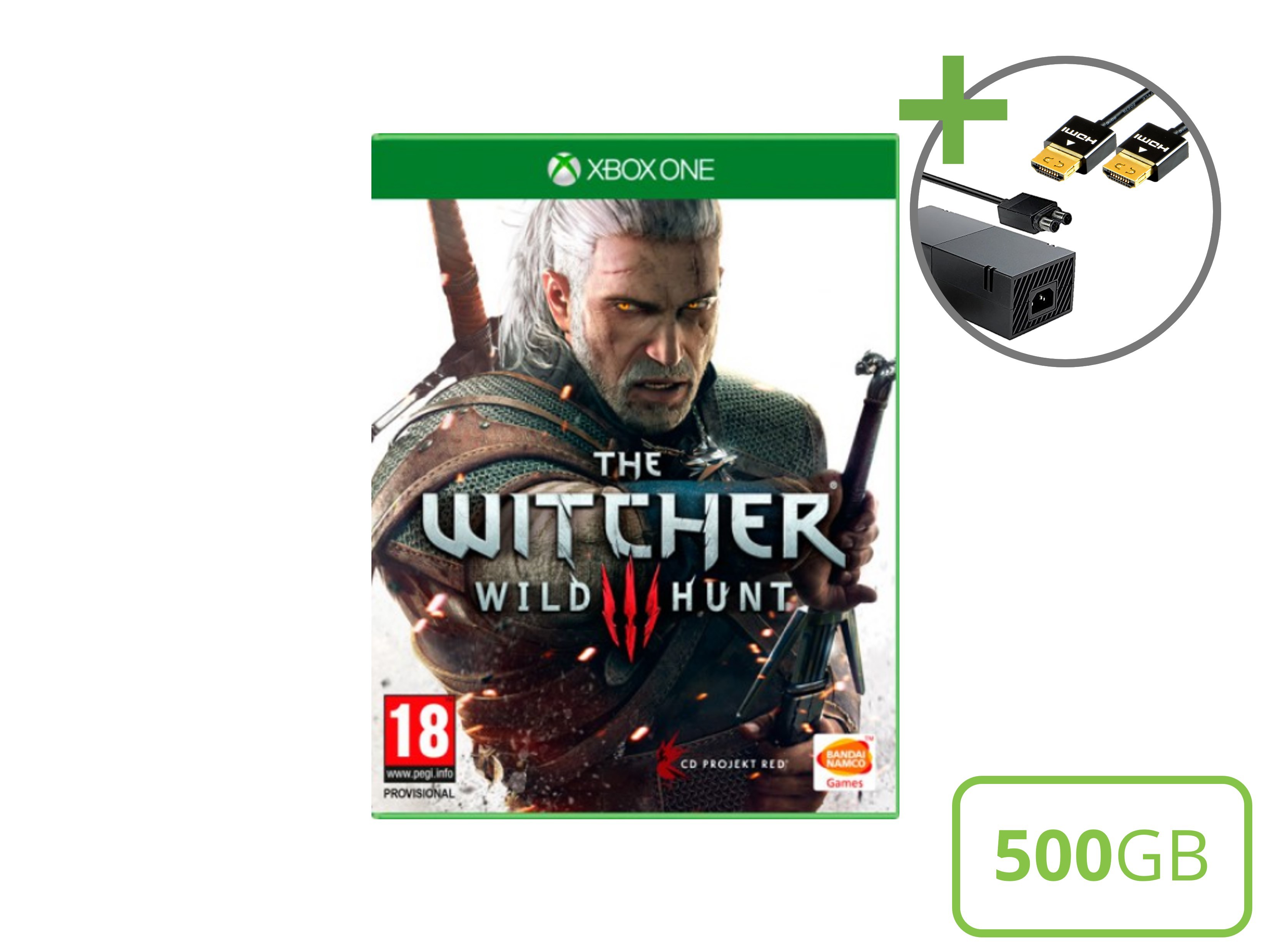 Microsoft Xbox One Starter Pack - 500GB The Witcher 3 Wild Hunt Edition - Xbox One Hardware - 4