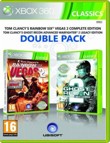 Tom Clancy's Rainbow Six Vegas 2 &Tom Clancy's Ghost Recon Advanced Warfighter 2 (Double Pack) (Classics) - Xbox 360 Games