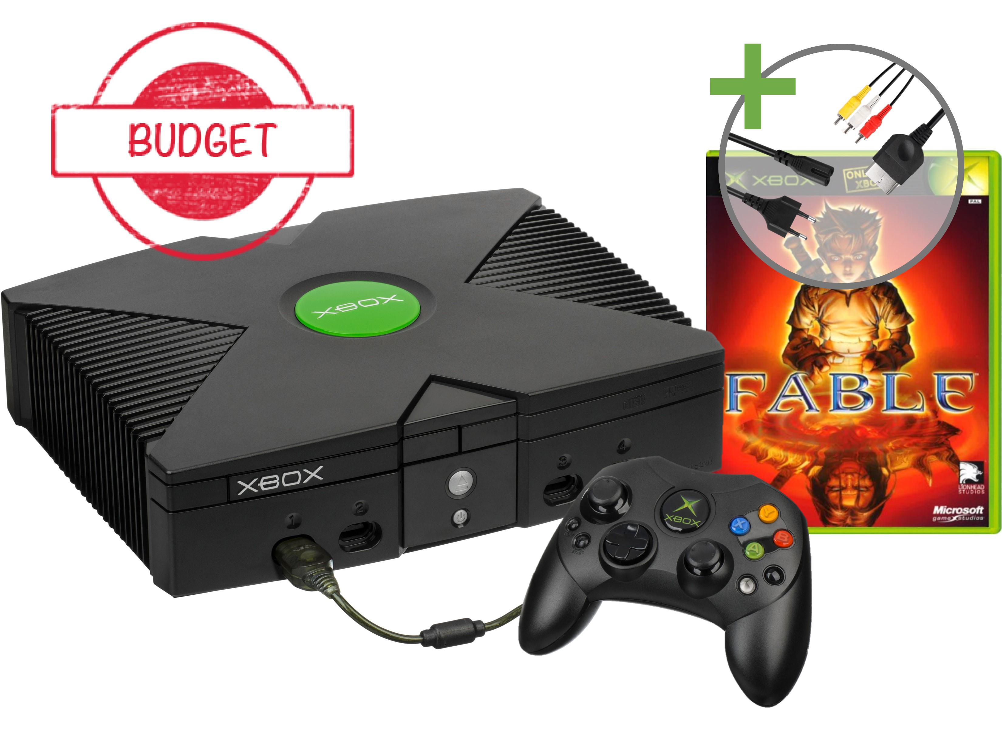 Microsoft Xbox Classic Starter Pack - Fable Edition - Budget - Xbox Original Hardware