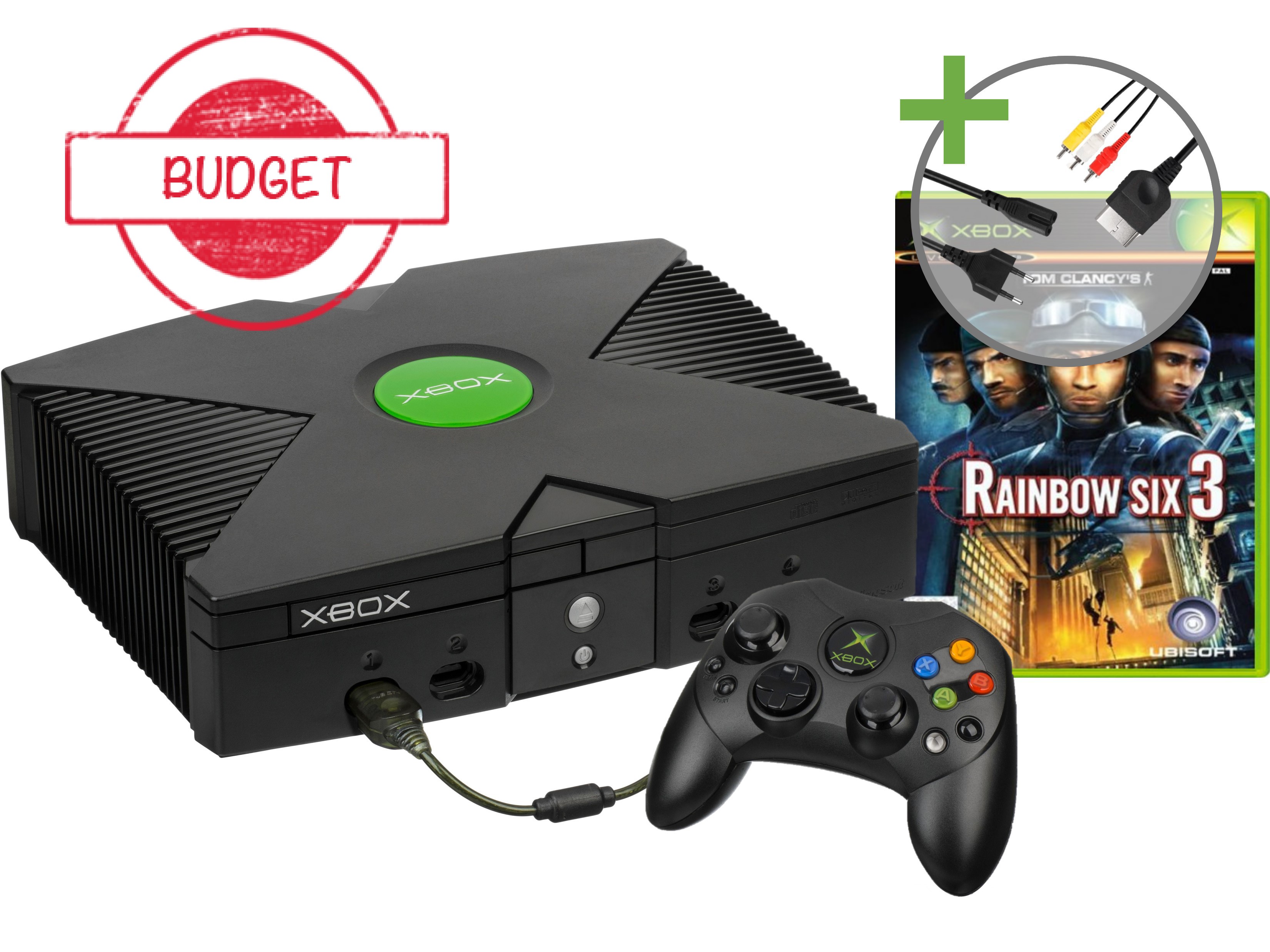 Microsoft Xbox Classic Starter Pack - Rainbow Six 3 Edition - Budget - Xbox Original Hardware