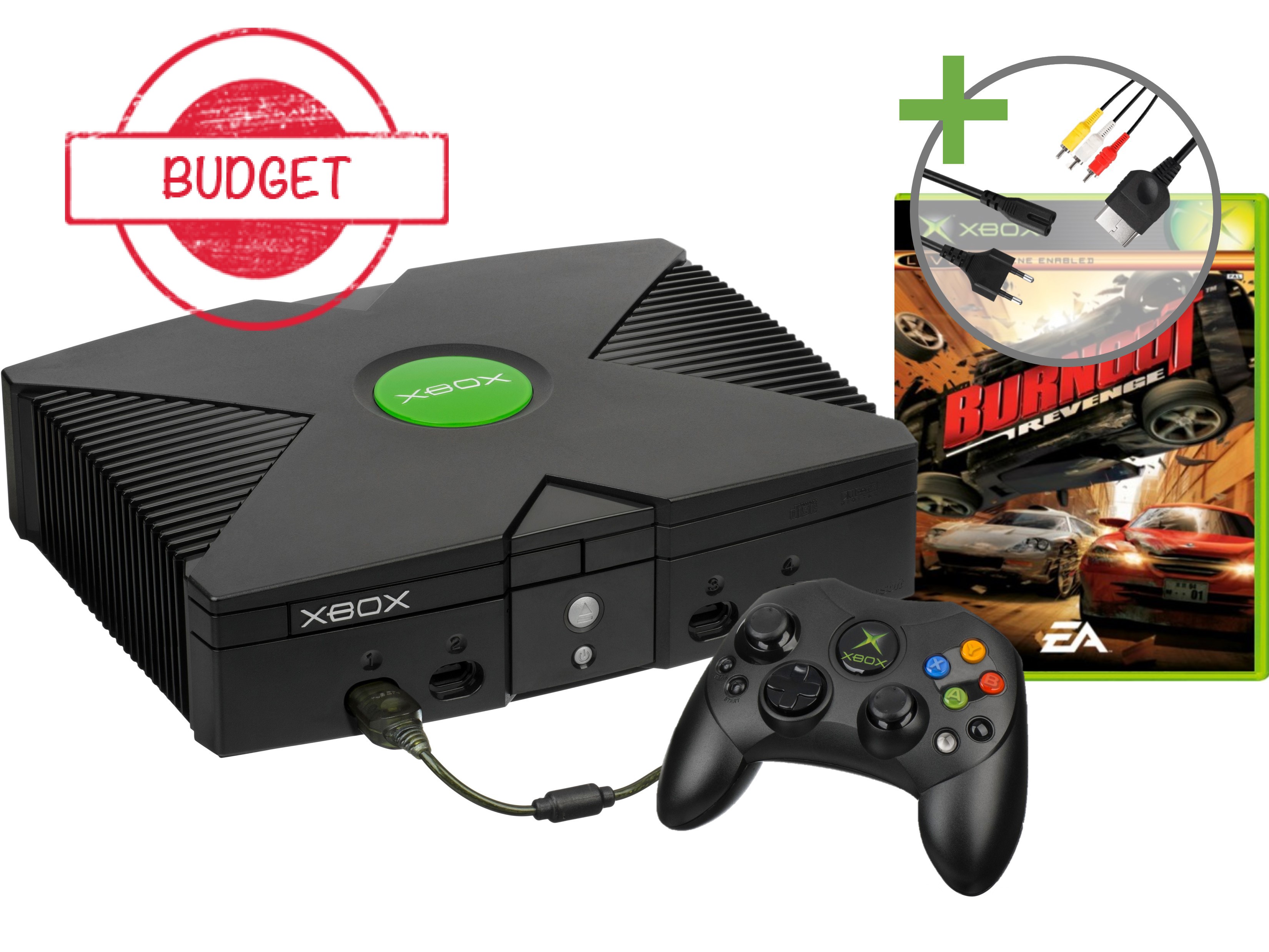 Microsoft Xbox Classic Starter Pack - Burnout 3 Edition - Budget - Xbox Original Hardware