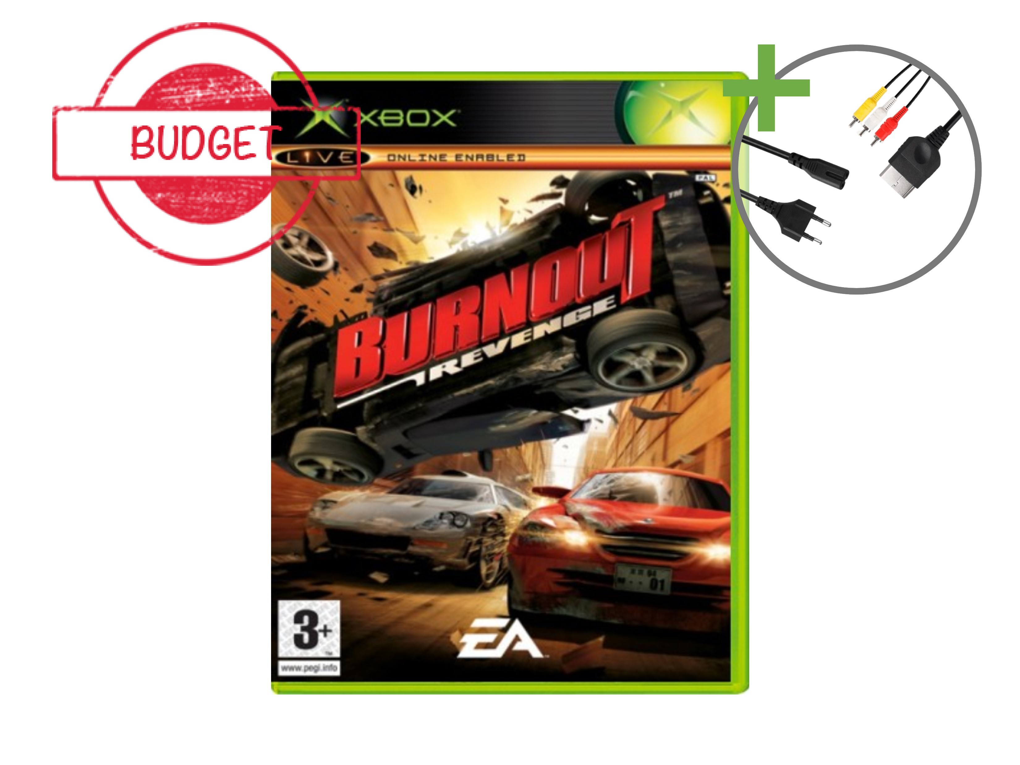 Microsoft Xbox Classic Starter Pack - Burnout 3 Edition - Budget - Xbox Original Hardware - 4