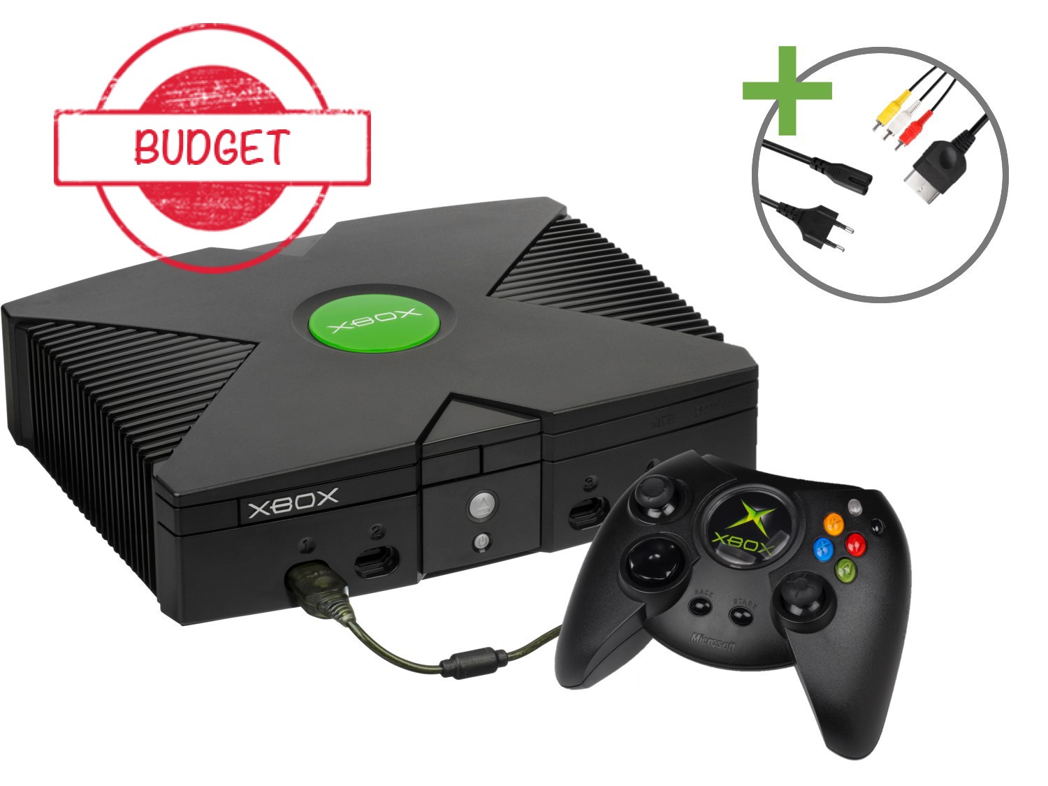 Microsoft Xbox Classic Starter Pack - Standard Duke Edition - Budget Kopen | Xbox Original Hardware