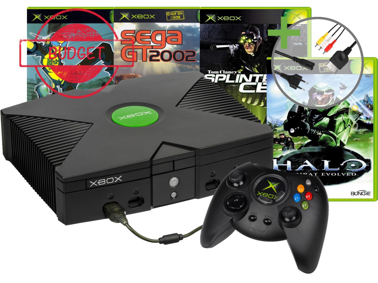 Microsoft Xbox Classic Starter Pack - 4 Games Bundle Edition - Budget Kopen | Xbox Original Hardware