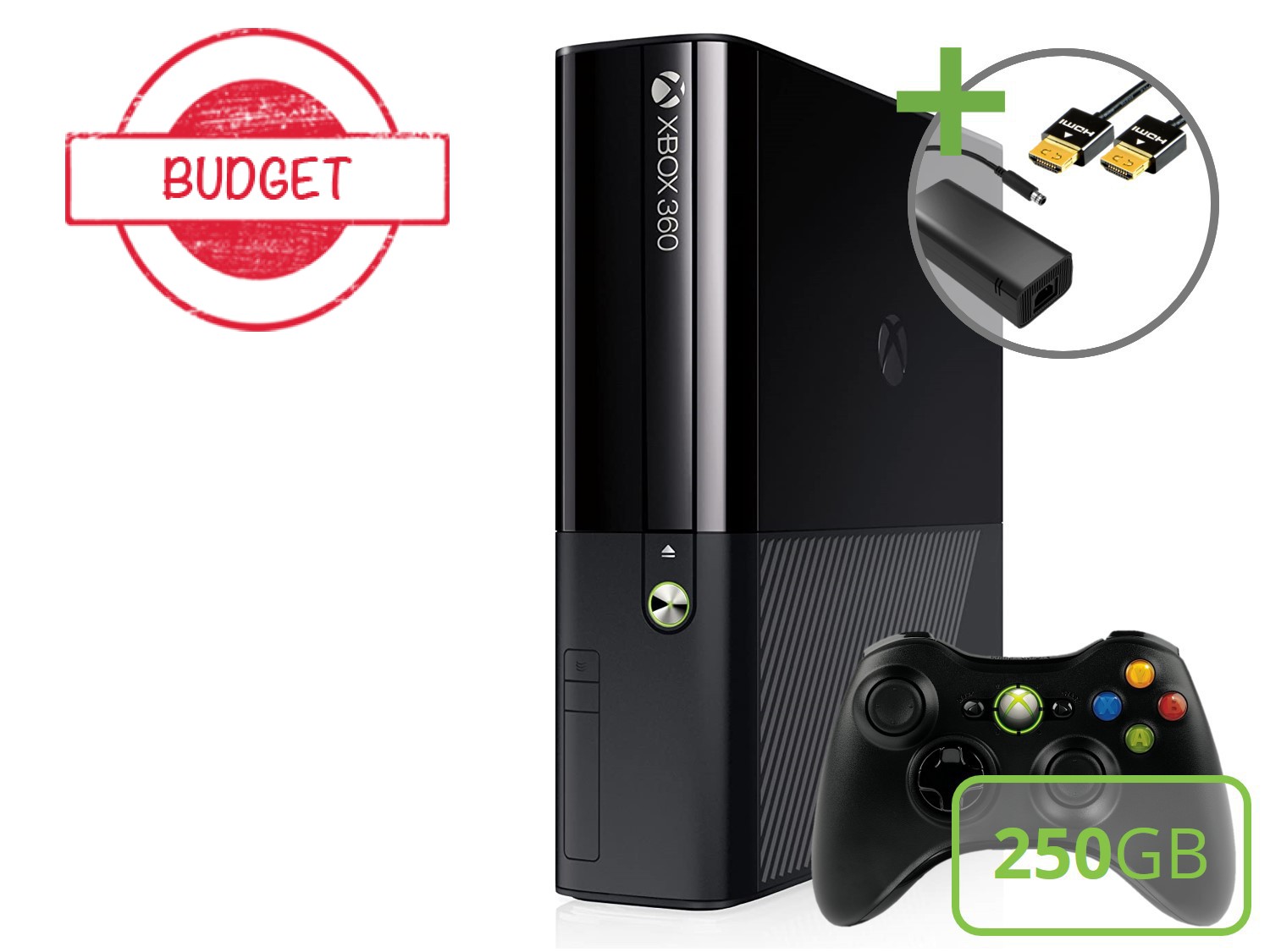Microsoft Xbox 360 New Slim Starter Pack - 250GB Standard Edition - Budget Kopen | Xbox 360 Hardware