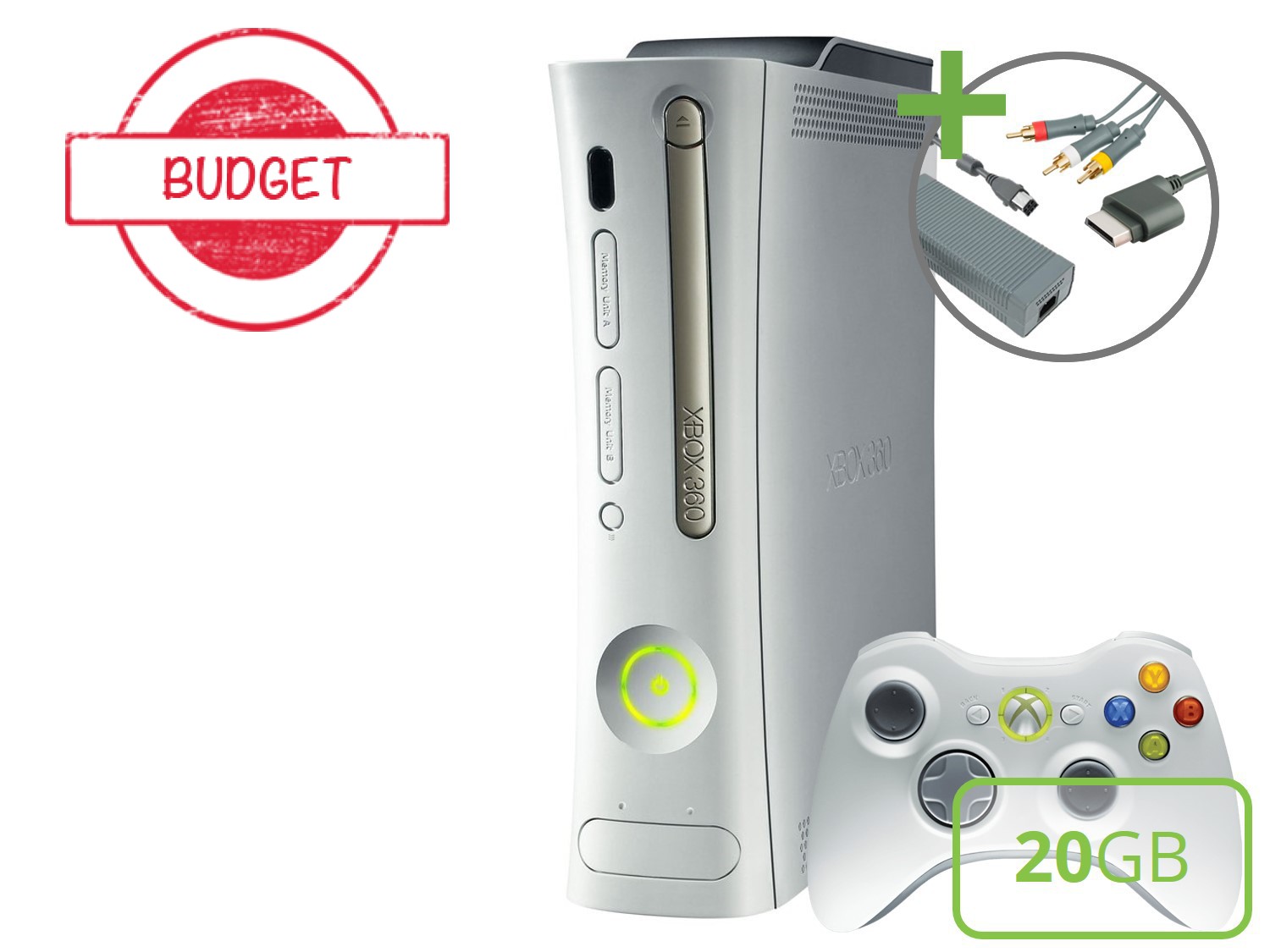 Microsoft Xbox 360 Premium Starter Pack - 20GB Basic Gold Edition - Budget - Xbox 360 Hardware