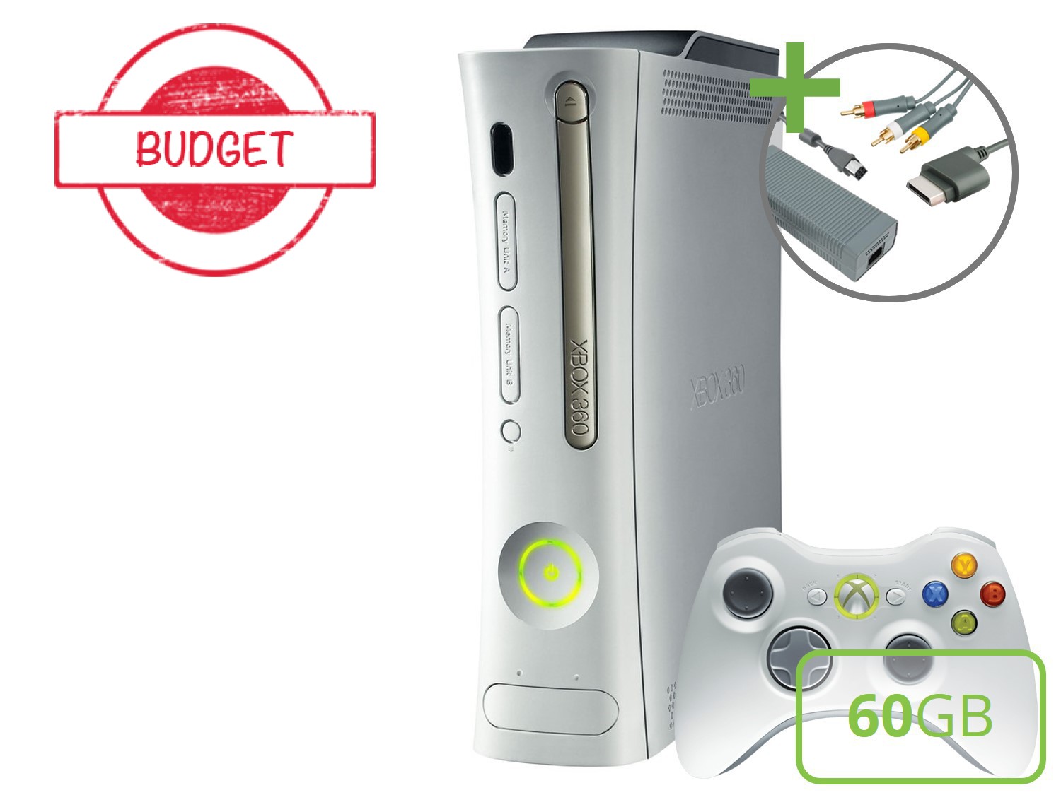 Microsoft Xbox 360 Premium Starter Pack - 60GB Basic Gold Edition - Budget - Xbox 360 Hardware