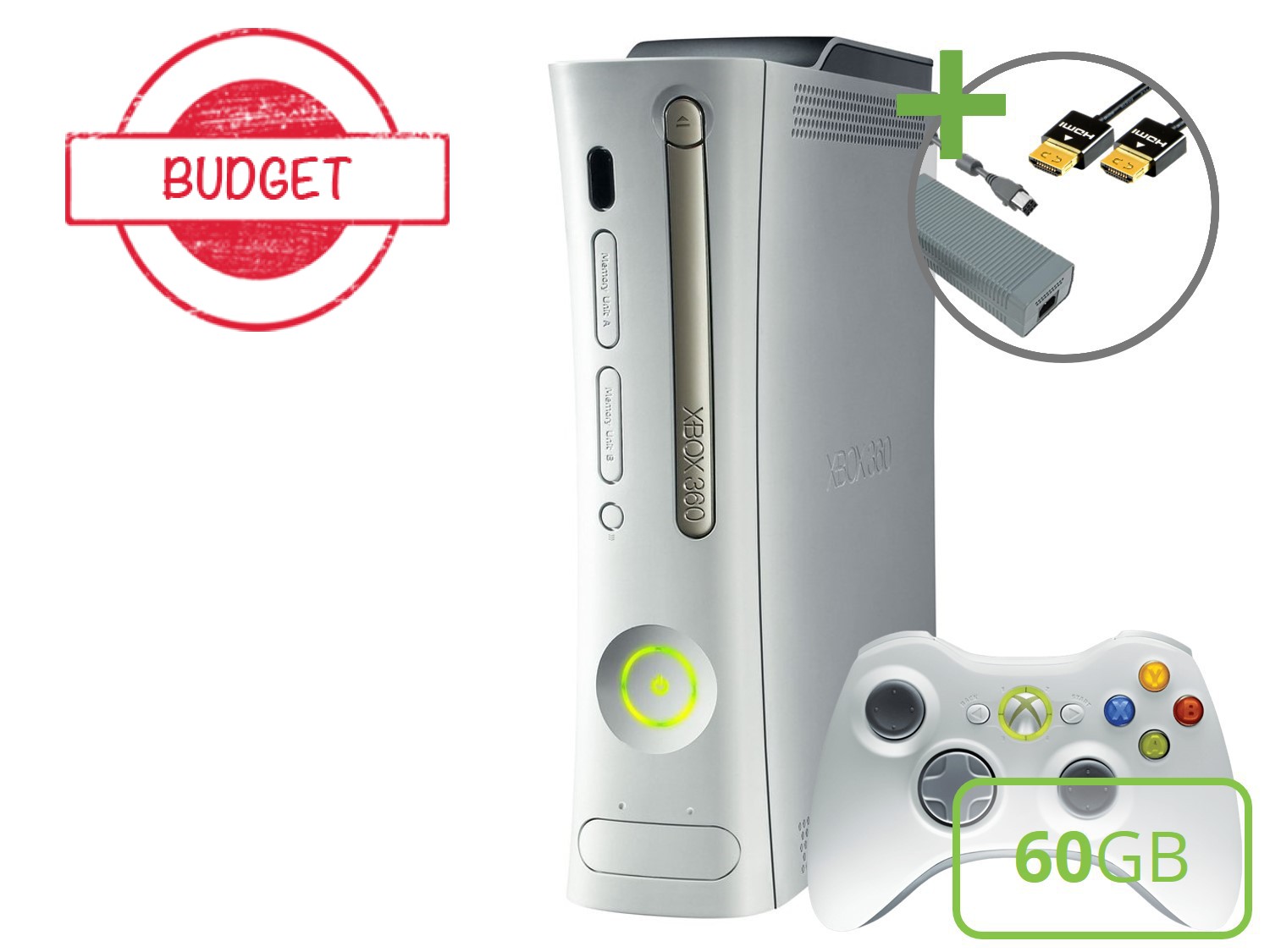 Microsoft Xbox 360 Premium Starter Pack - 60GB Premium Gold Edition - Budget Kopen | Xbox 360 Hardware