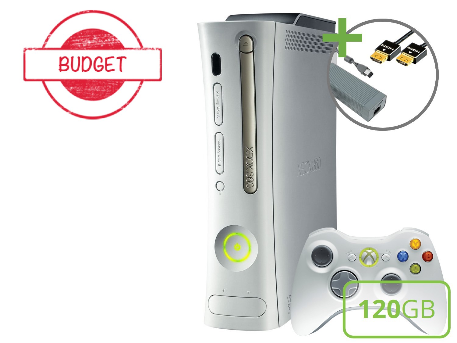 Microsoft Xbox 360 Premium Starter Pack - 120GB Premium Gold Edition - Budget Kopen | Xbox 360 Hardware