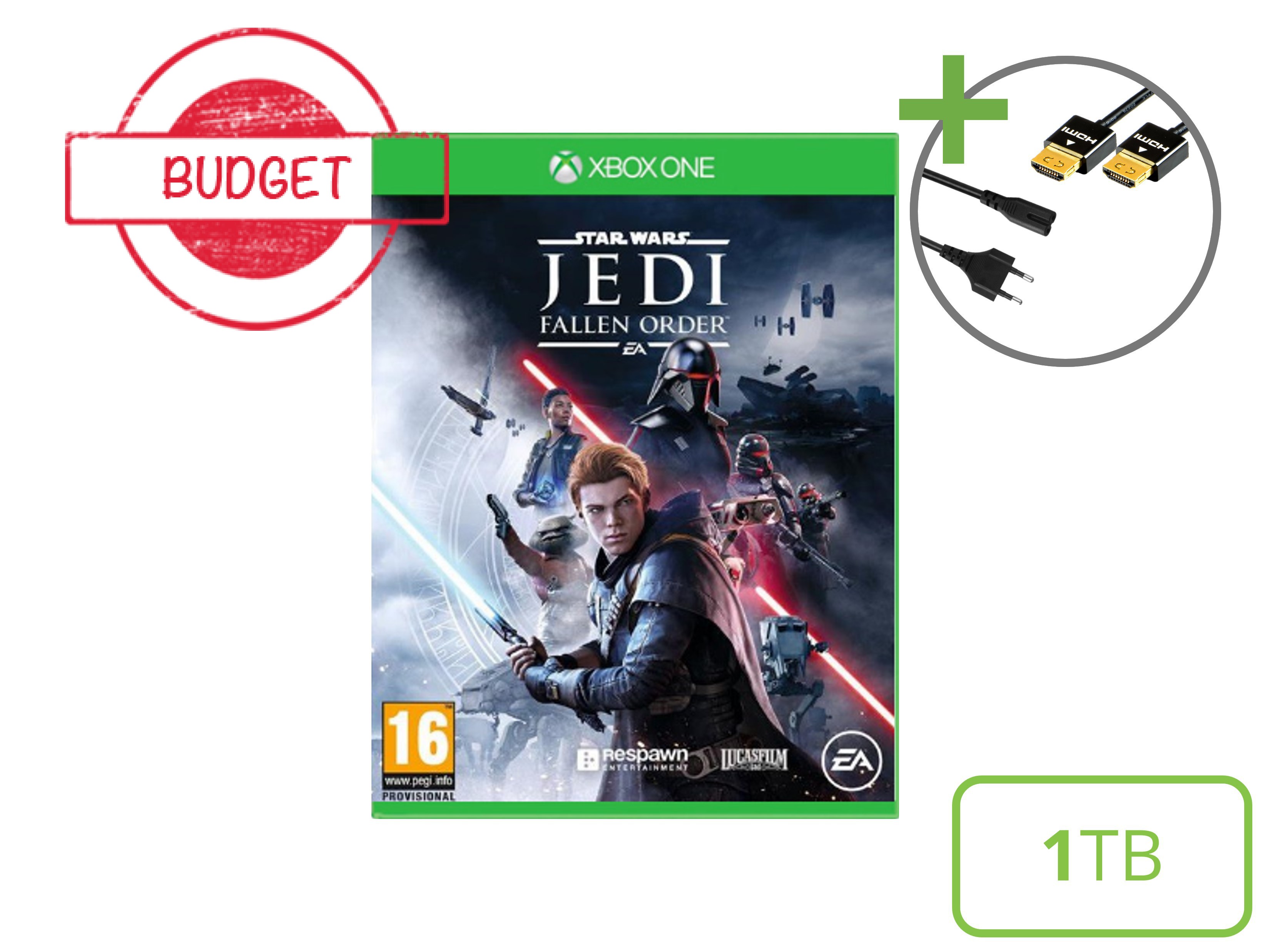 Microsoft Xbox One X Starter Pack - Star Wars Jedi: Fallen Order Edition - Budget - Xbox One Hardware - 4