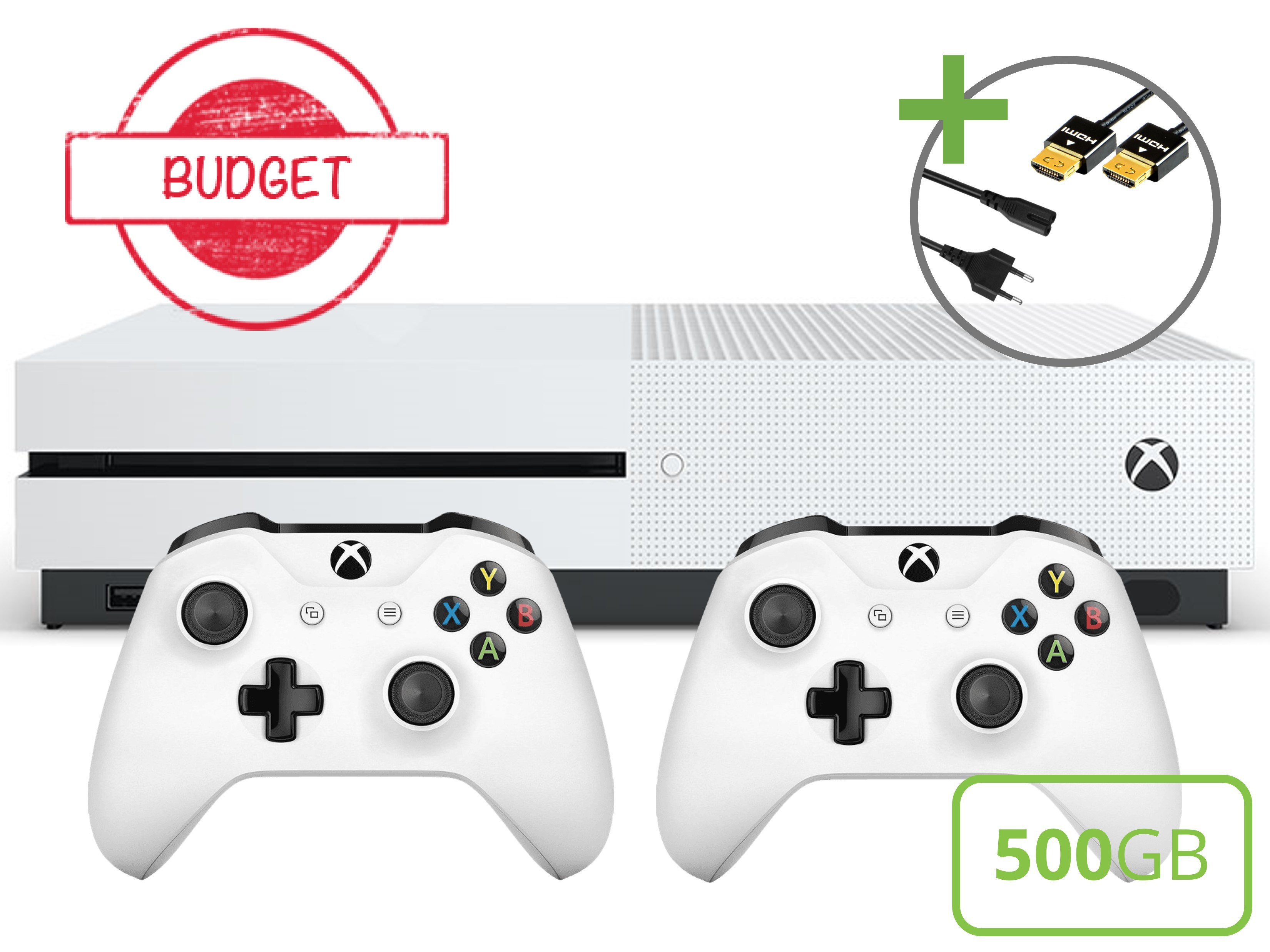Microsoft Xbox One S Starter Pack - 500GB Two Controller Edition - Budget - Xbox One Hardware