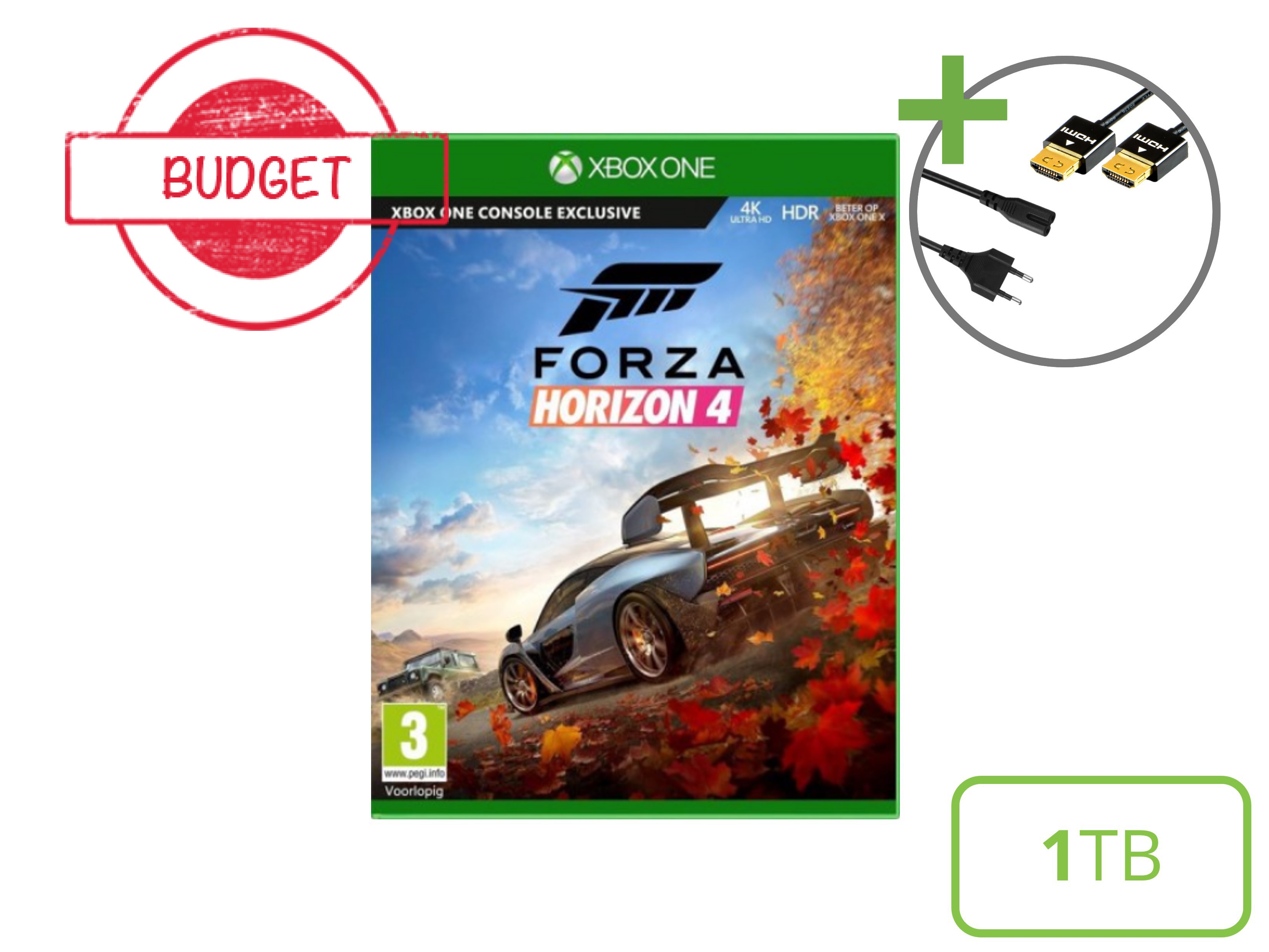 Microsoft Xbox One S Starter Pack - 1TB Forza Horizon 4  Edition - Budget - Xbox One Hardware - 4
