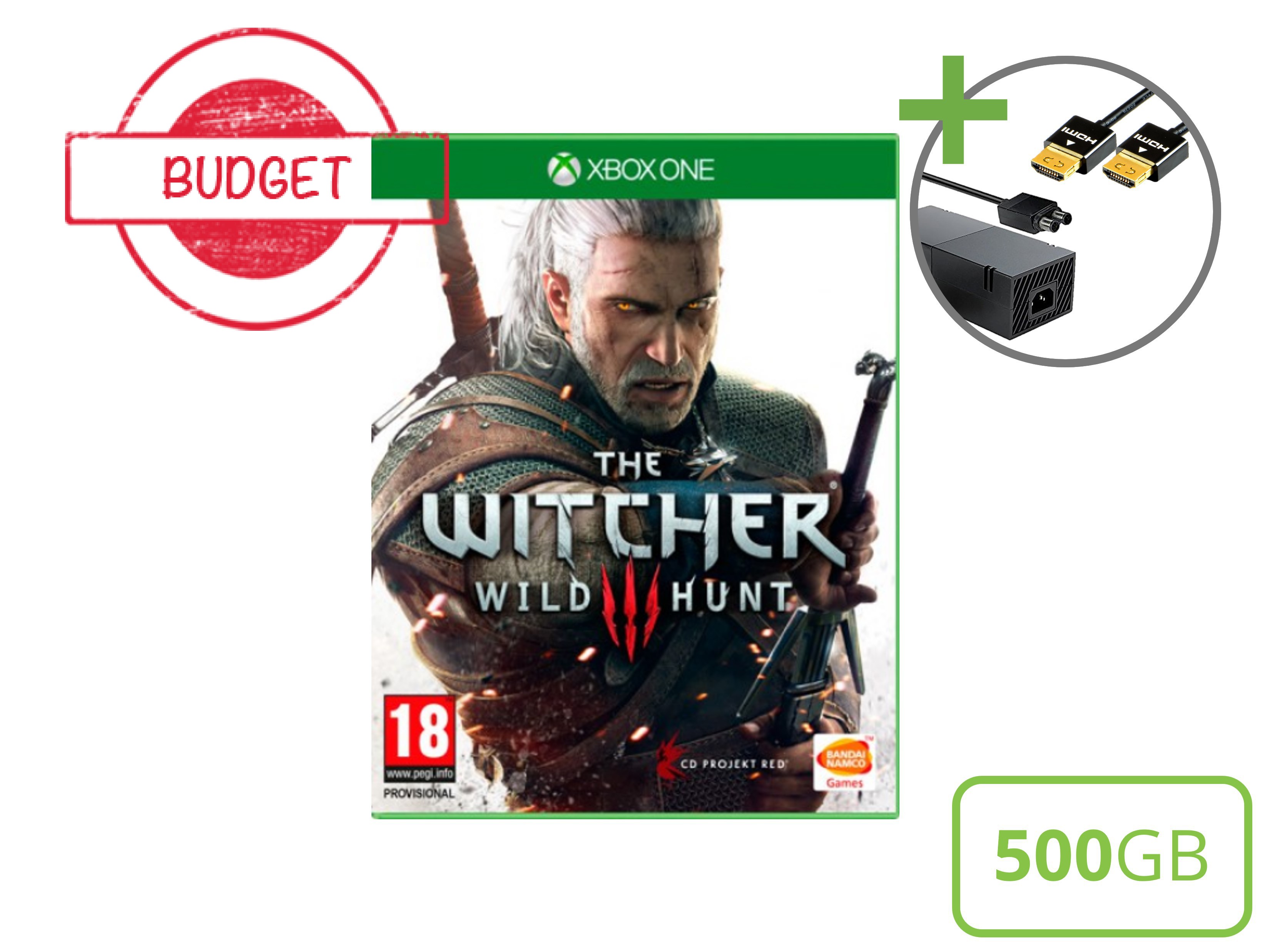 Microsoft Xbox One Starter Pack - 500GB The Witcher 3 Wild Hunt Edition - Budget - Xbox One Hardware - 4