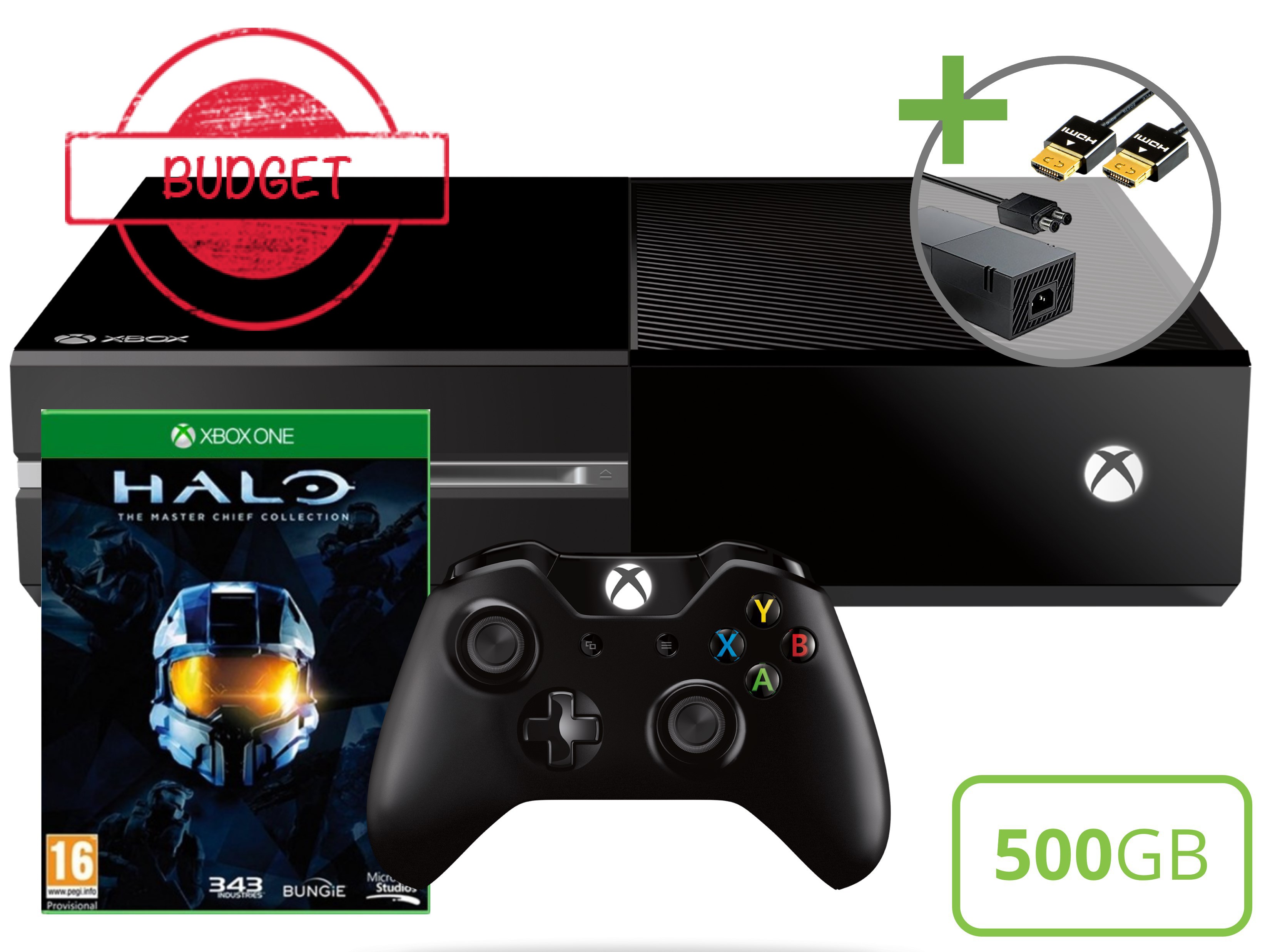 Microsoft Xbox One Starter Pack - 500GB Halo The Master Chief Collection Edition - Budget Kopen | Xbox One Hardware