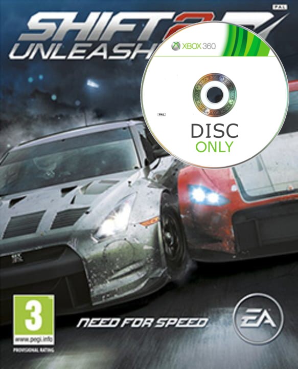 Shift 2: Unleashed Need For Speed - Disc Only - Xbox 360 Games