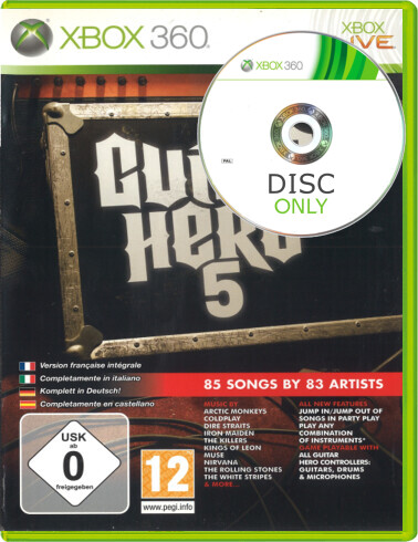 Guitar Hero 5 - Disc Only - Xbox 360 Games