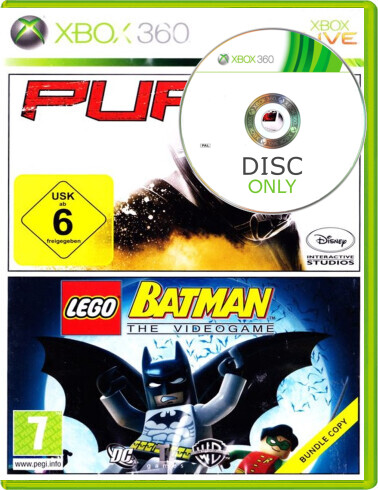 Pure + Lego: Batman The Video Game - Disc Only - Xbox 360 Games