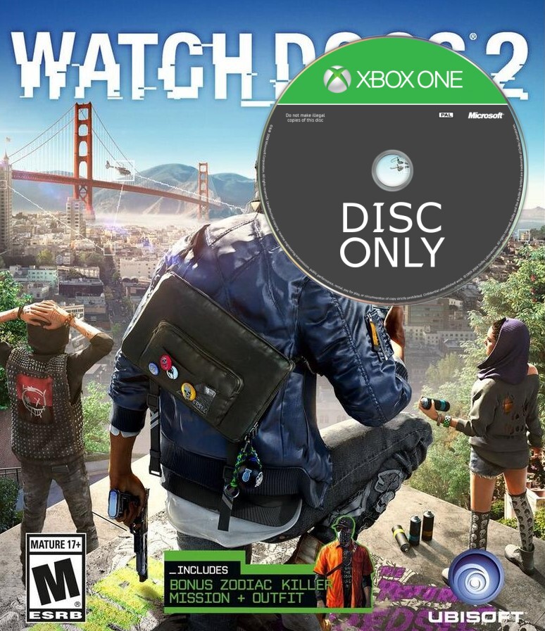 Watch Dogs 2 - Disc Only - Xbox One Games