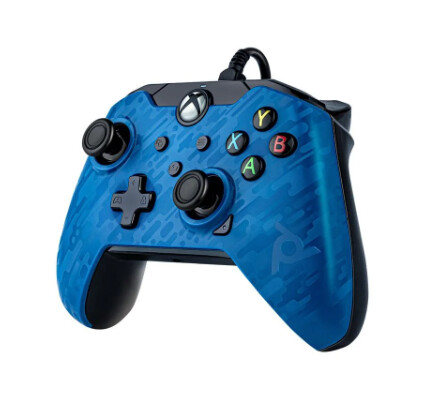 PDP Wired Controller voor Xbox One - Camo Blue - Xbox One Hardware