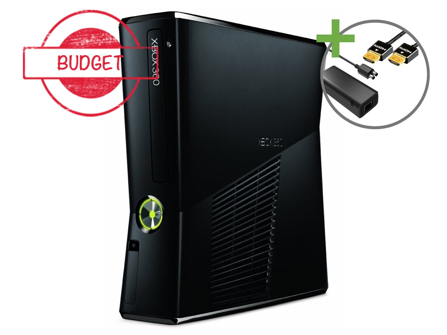 Microsoft Xbox 360 Slim Console (250GB) Mat Zwart - Budget - Xbox 360 Hardware