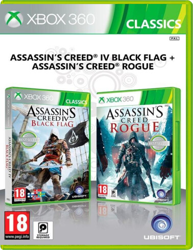 Assassin's Creed: IV Black Flag + Assassin's Creed: Rogue (Classics) - Xbox 360 Games