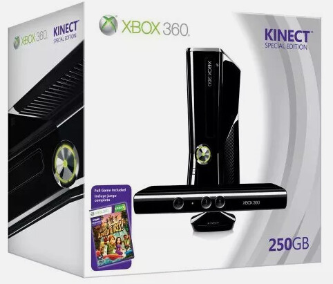 Microsoft Xbox 360 Slim Console Kinect Edition (250GB) [Complete] - Xbox 360 Hardware