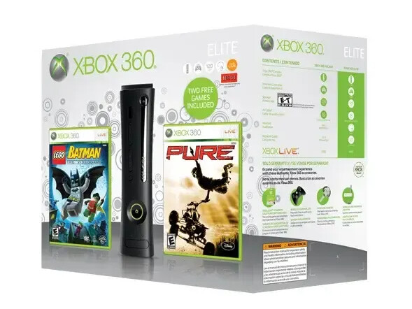 Microsoft Xbox 360 Slim Starter Pack - 120GB Pure + Lego Batman Edition [Complete] Kaufen | Xbox 360 Hardware